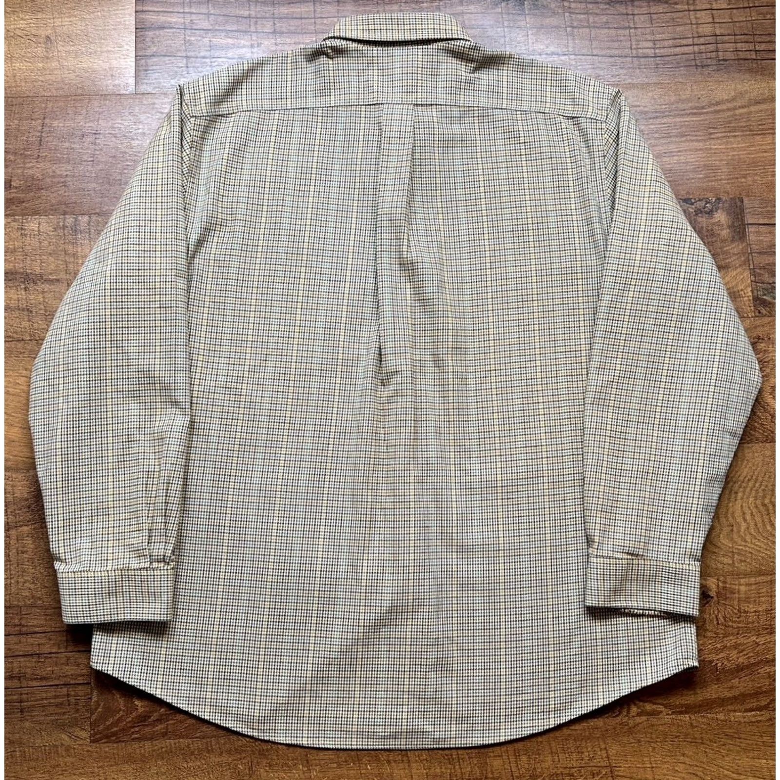 Vintage L.L. Bean Mens Houndstooth Heavyweight Button Up Flannel Shirt - XL - Brown Size US XL / EU 56 / 4 - 4 Thumbnail
