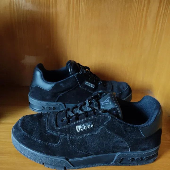 Louis Vuitton Louis Vuitton Black Trainer Sneakers -2508 Size US 8 / EU 41 - 3 Thumbnail