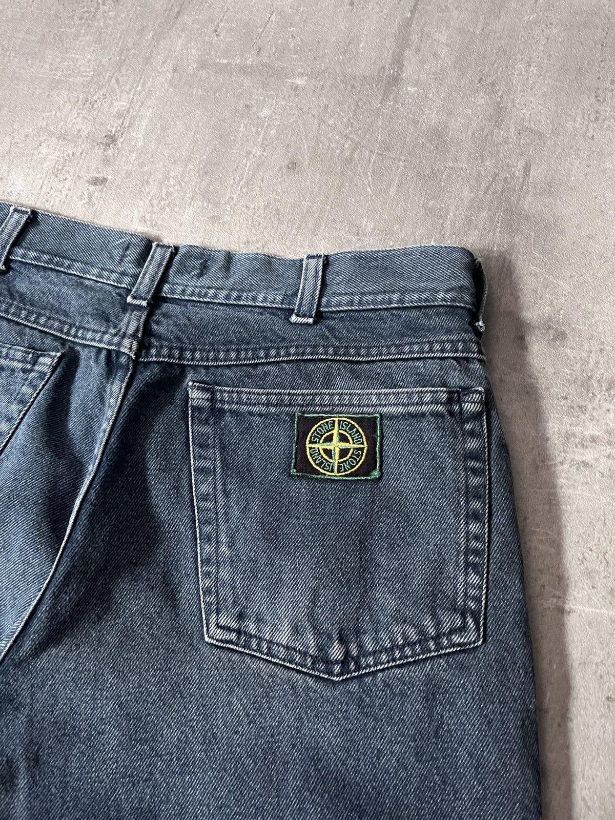 Stone Island Stone Island 90s denim jeans green edge patch Size US 32 / EU 48 - 2 Thumbnail
