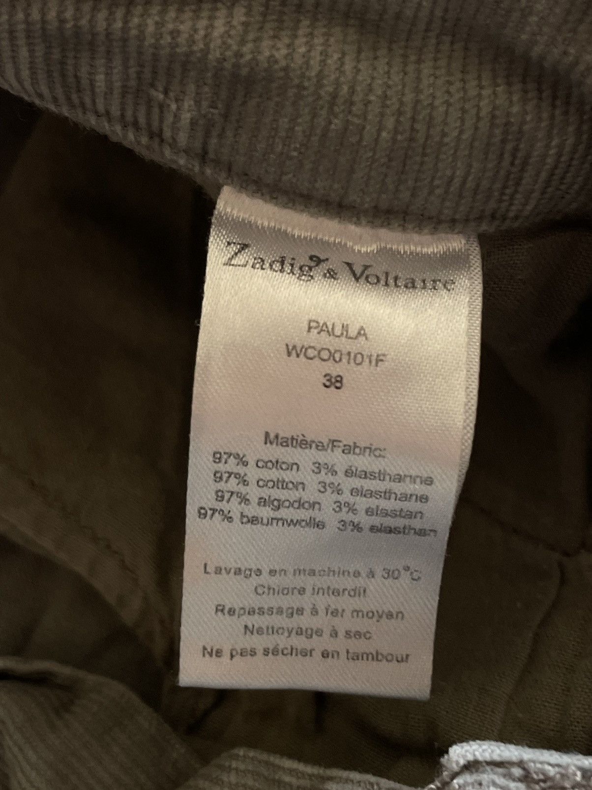 Zadig & Voltaire Zadig & Voltaire Pants “Paula WCO0101F” Luxury RARE Size 38" / US 16 / IT 52 - 11 Thumbnail