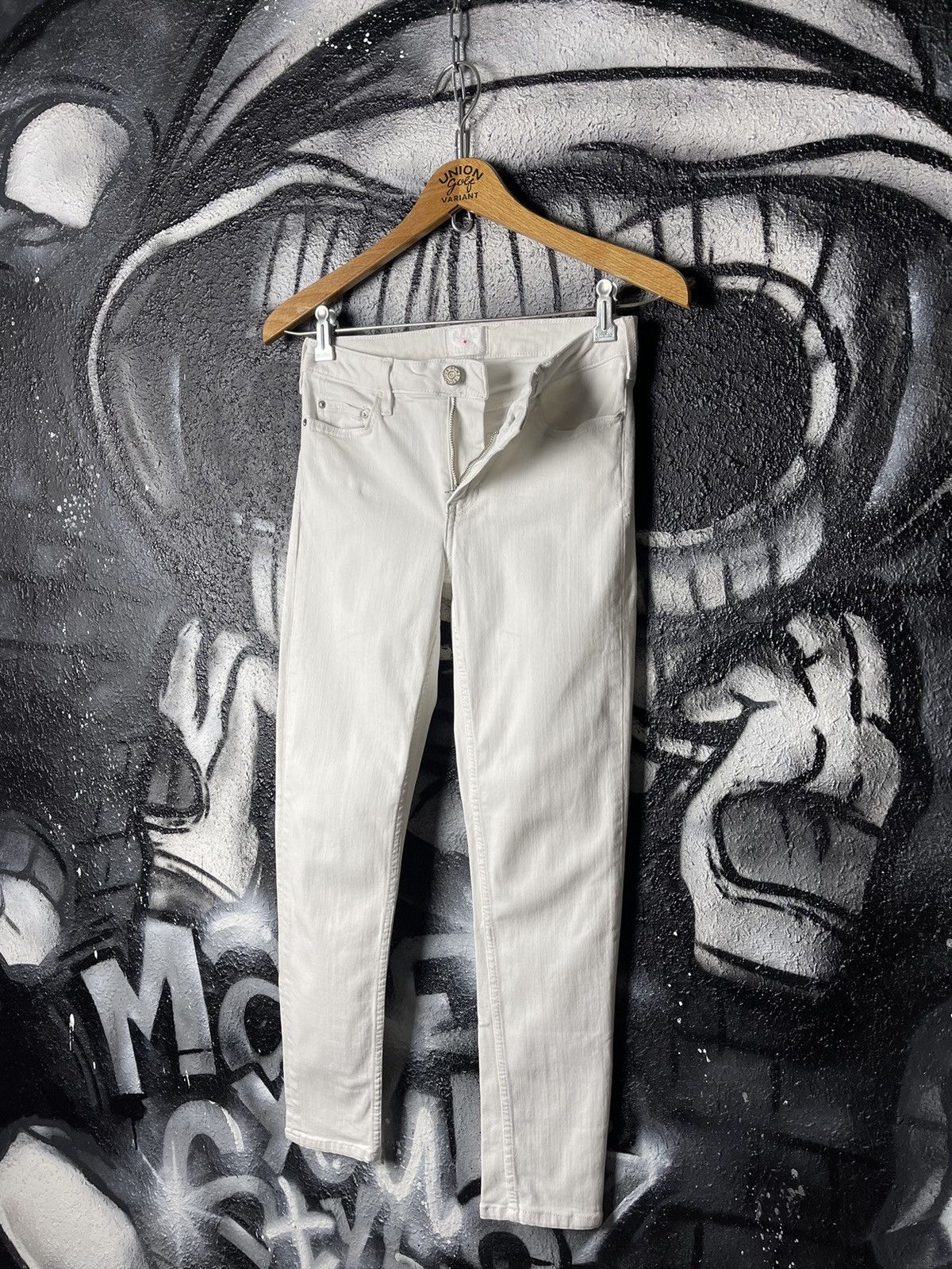 Acne Studios Acne Studios Skinny 5 Optic White Denim Jeans WMNS Size 26 Size 26" / US 2 / IT 38 - 1 Thumbnail