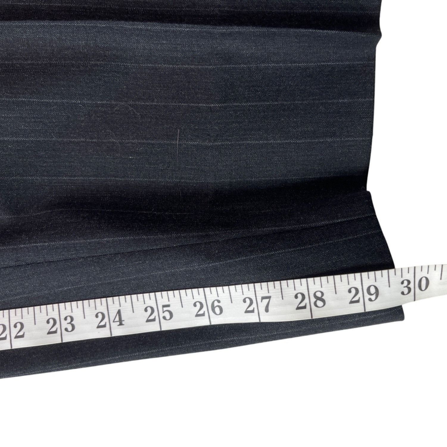 Other Mens Pinstripe Suit Jacket & Pants Set 2-Button Gray Classic Size 40L - 18 Thumbnail