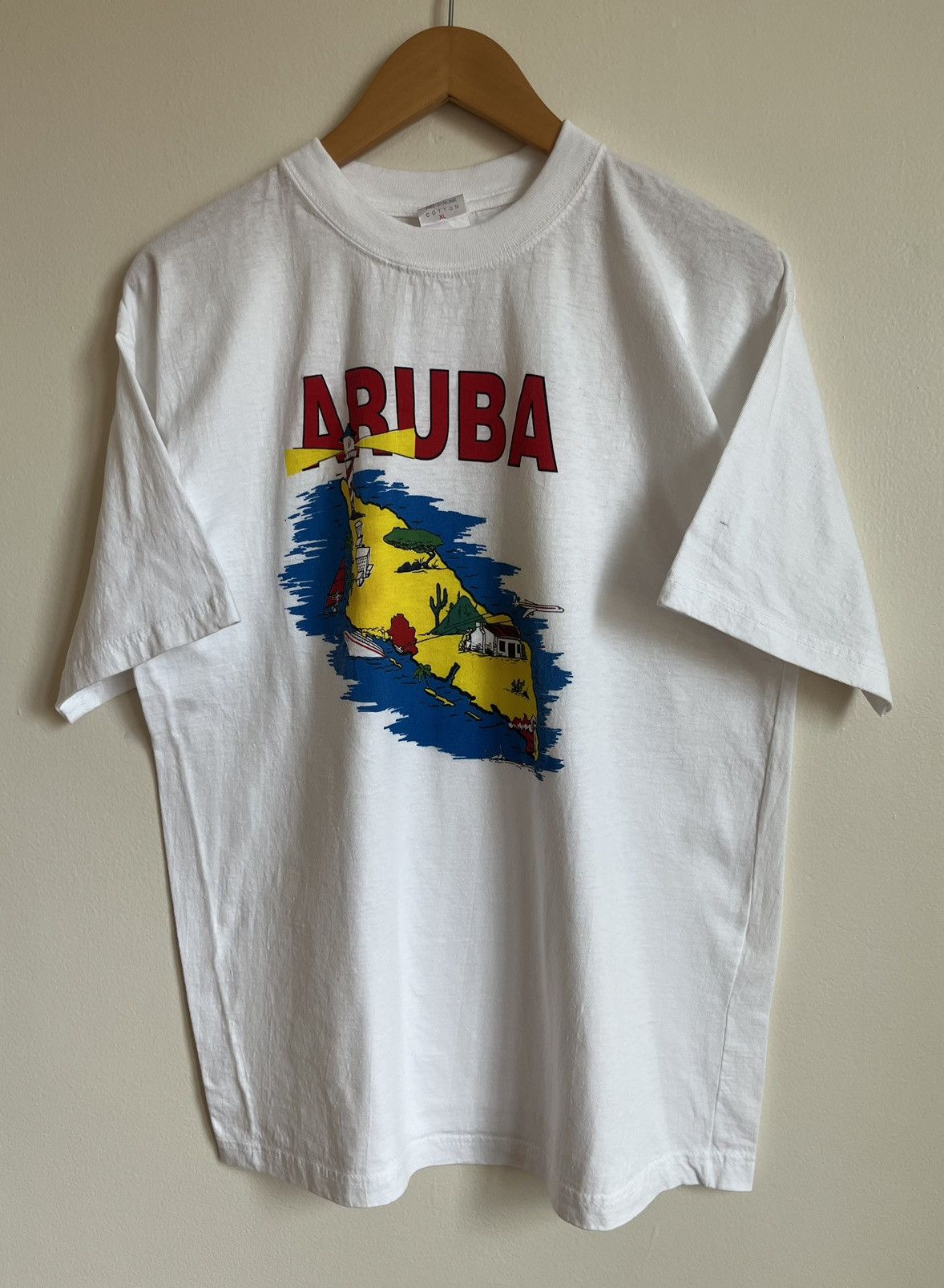 Vintage Vintage 90’s Aruba Caribbean Sea T-Shirt Size US XL / EU 56 / 4 - 1 Thumbnail