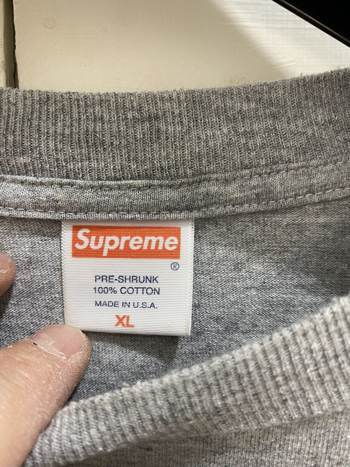 Supreme Supreme Karma T-shirt, size XL, gray, with print, used Size US XL / EU 56 / 4 - 6 Thumbnail