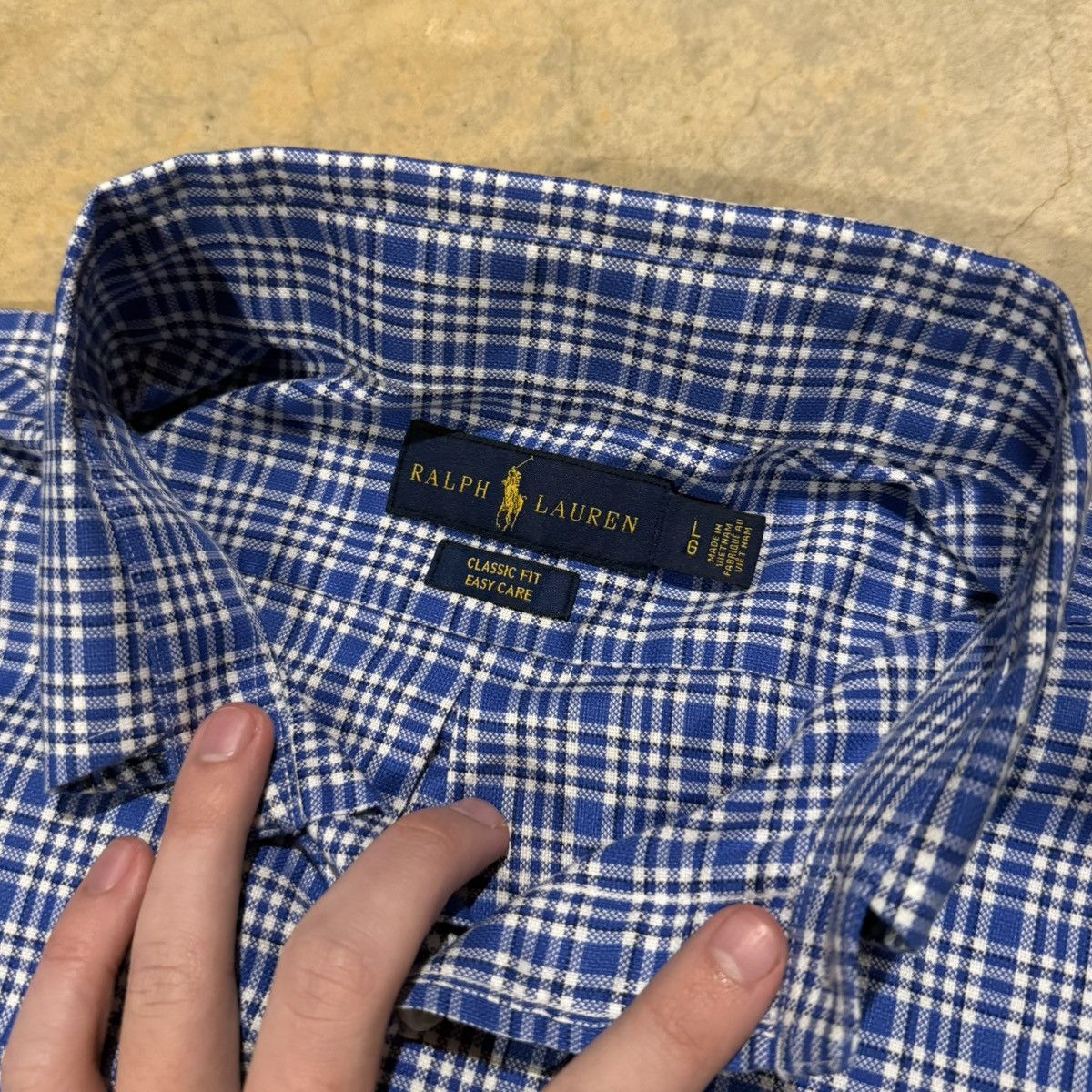 Polo Ralph Lauren Vtg Polo Ralph Lauren Check Pony Button Up Flannel Shirt Size US L / EU 52-54 / 3 - 4 Thumbnail