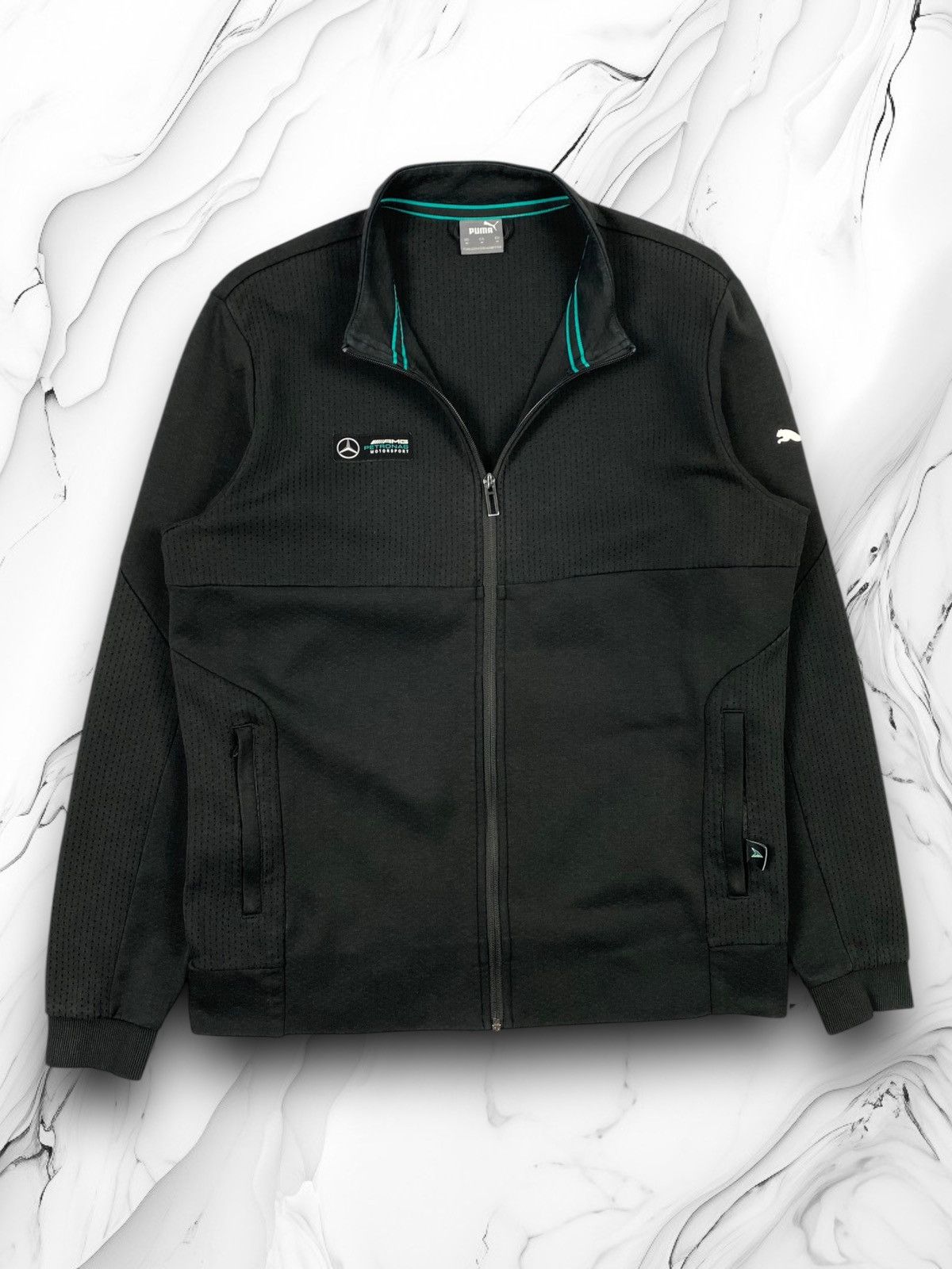 Puma Puma AMG Petronas Racing Zip Up Track Top Jacket Size M Size US M / EU 48-50 / 2 - 1 Thumbnail
