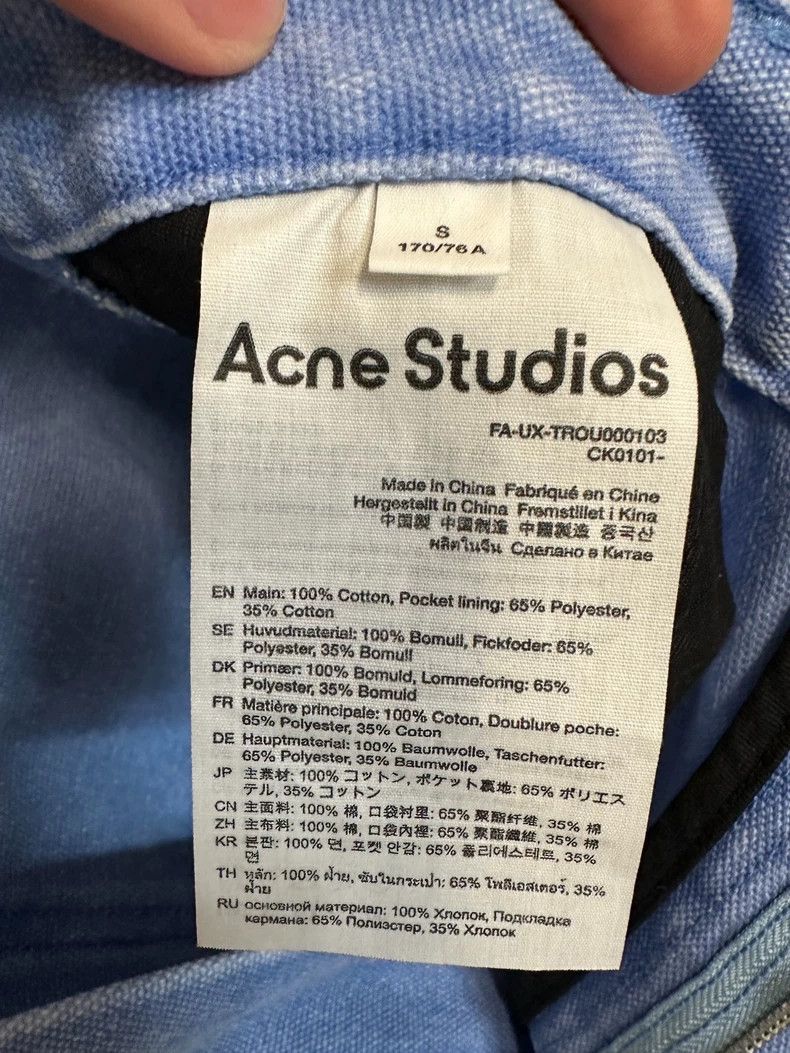 Acne Studios acne studios size:S Work applique to make old water corrug Size US 28 / EU 44 - 7 Thumbnail