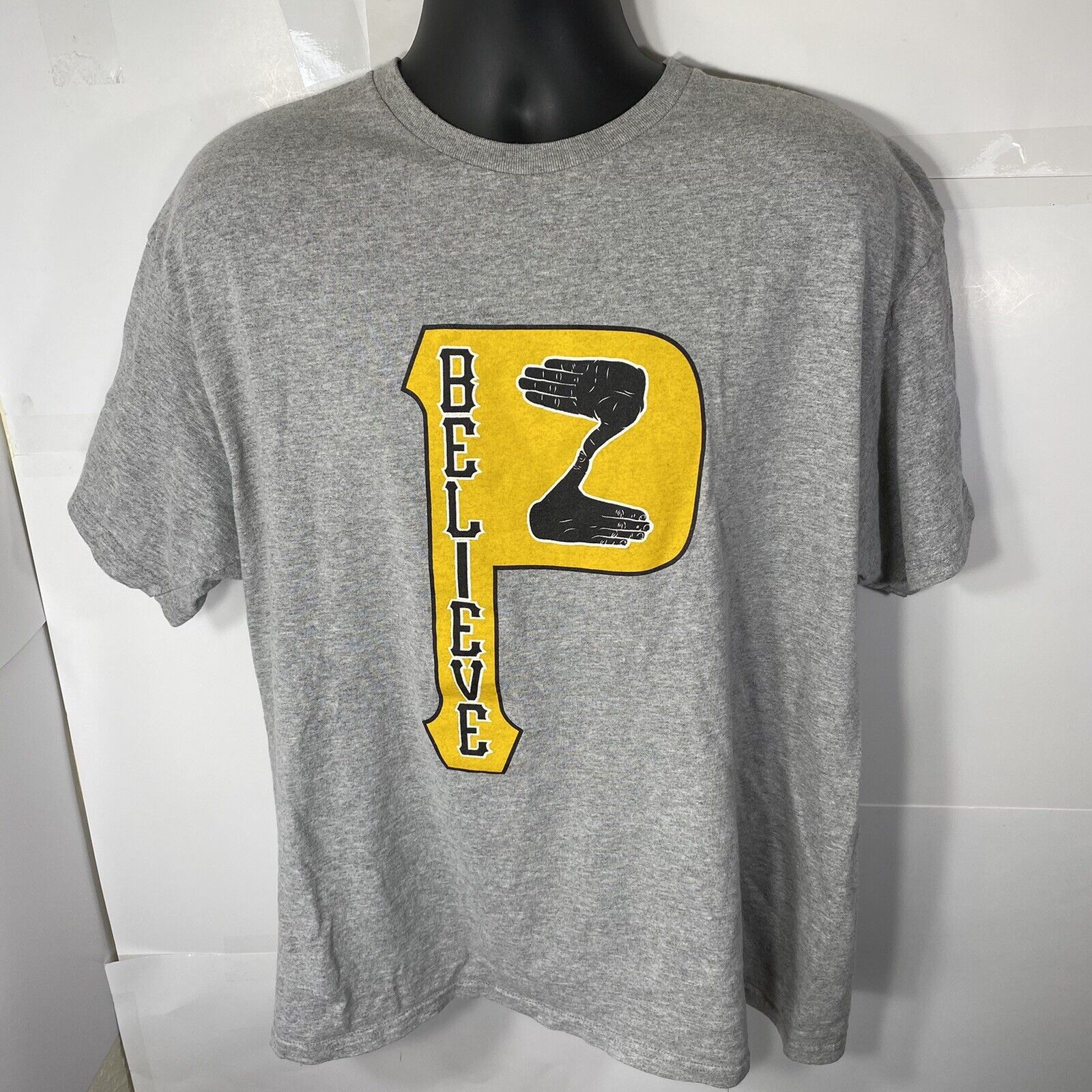 MLB MLB Pittsburgh Pirates XL Gray Believe Graphic T Shirt Size US XL / EU 56 / 4 - 1 Thumbnail