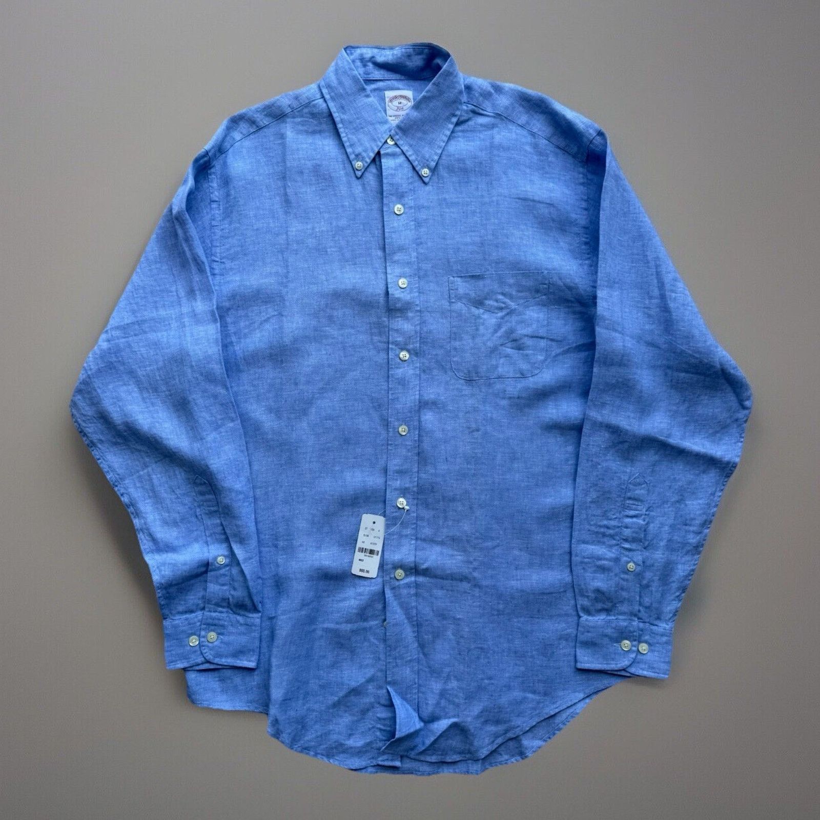 Brooks Brothers Brooks Brothers Linen Shirt Medium Blue Button Up New York Size US M / EU 48-50 / 2 - 1 Thumbnail