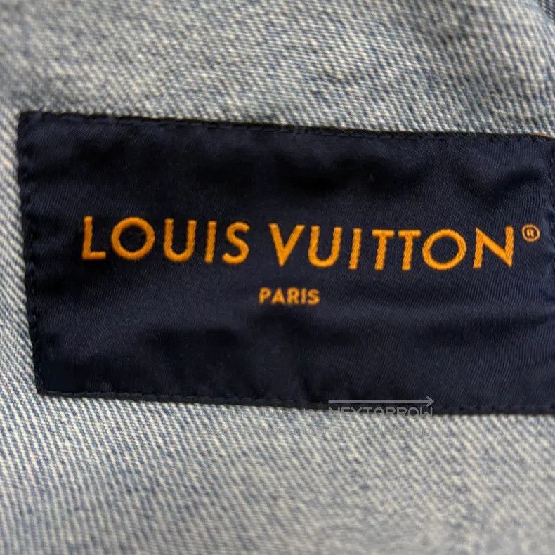 Louis Vuitton Louis Vuitton Blue destruction logo denim jacket Size US XL / EU 56 / 4 - 6 Thumbnail