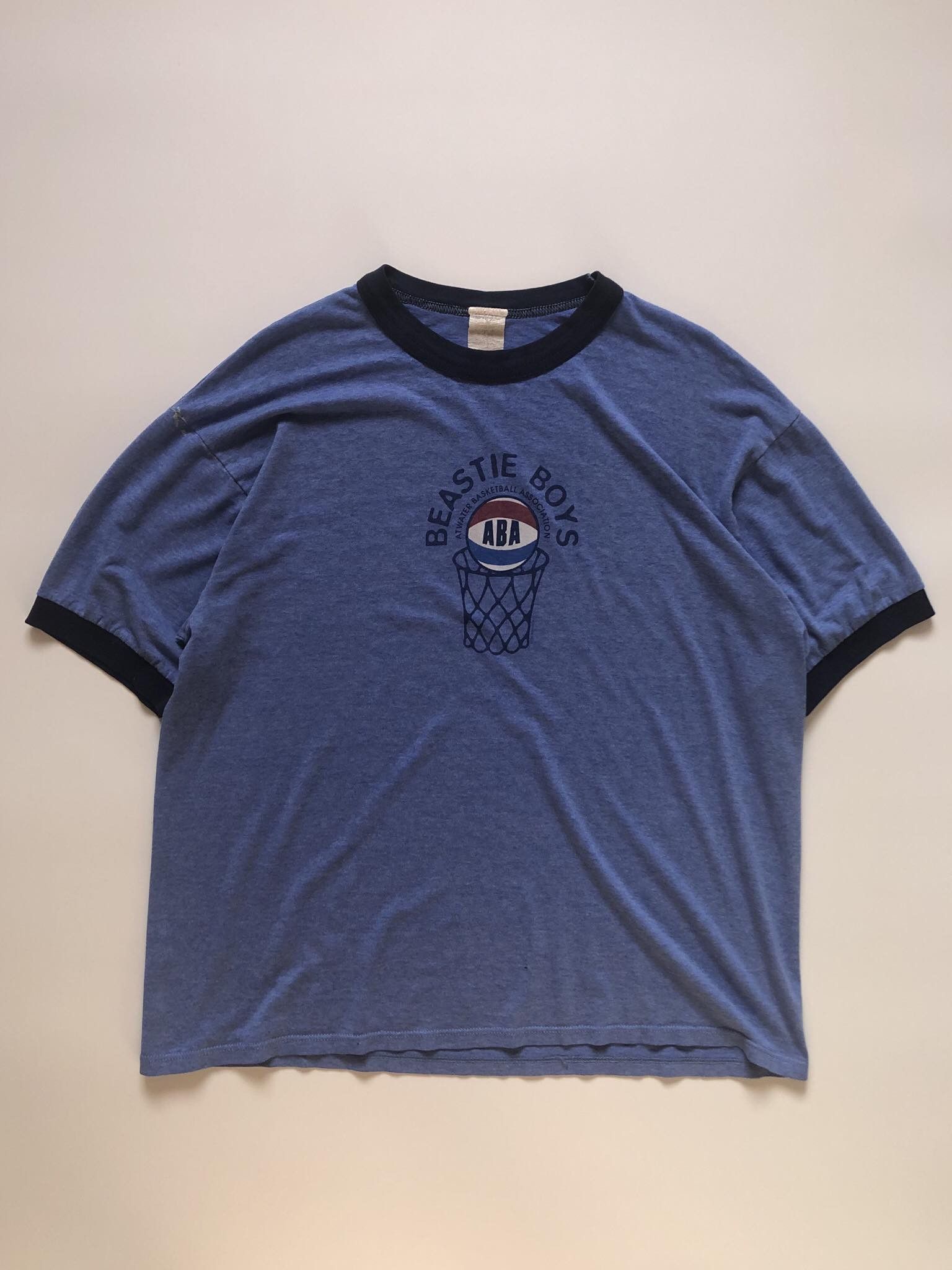 image of Band Tees x Rap Tees Vintage Beastie Boys Hip Hop Rap Shirt in Blue, Men's (Size XL)