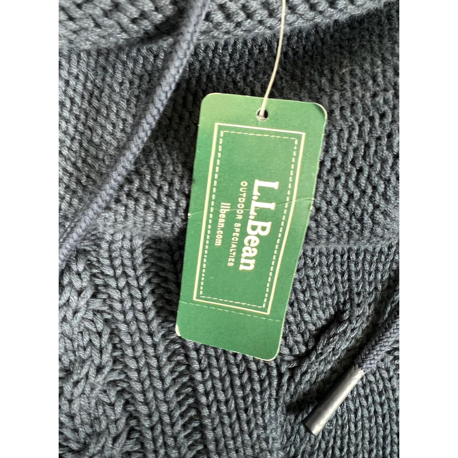 Vintage VINTAGE? (No) L.L. Bean Double L Cable Knit Cowl Neck Sweater Womens L Petite Blue Pullover Size L / US 10 / IT 46 - 5 Thumbnail