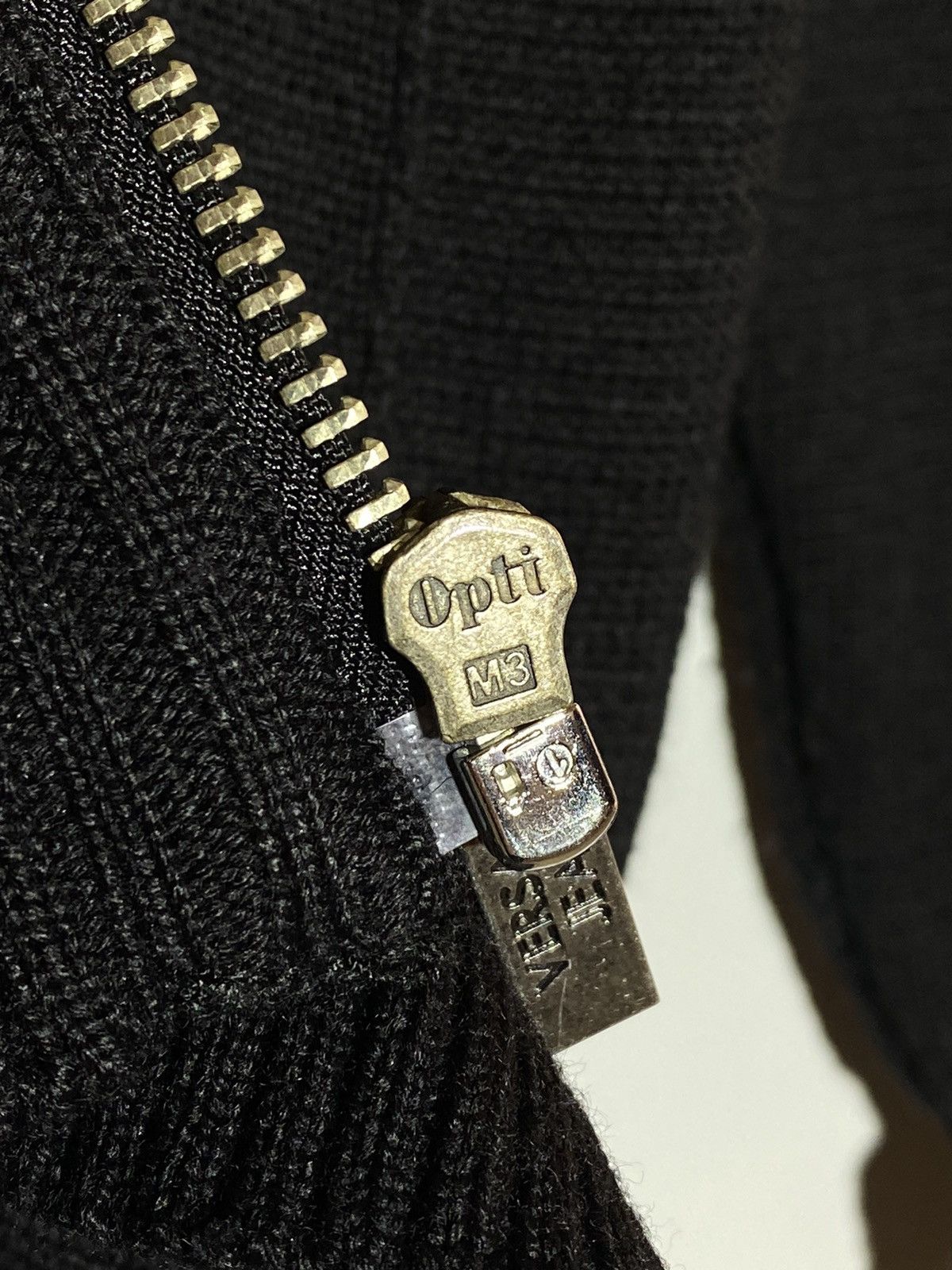 Versace Jeans Couture × Vintage Versace Jeans leather elements wool black zip up sweater Size US M / EU 48-50 / 2 - 13 Thumbnail