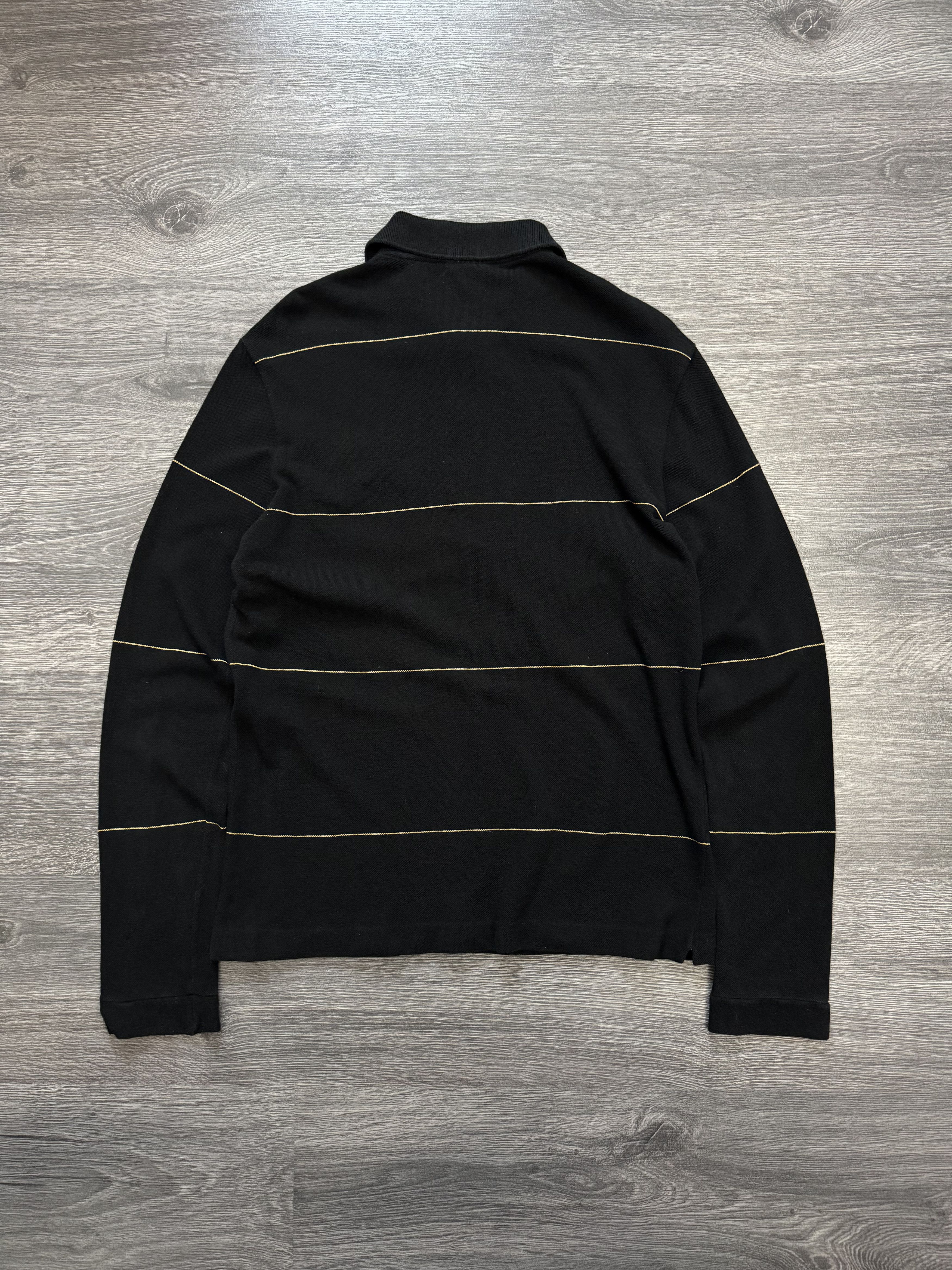 Lacoste Vintage Lacoste Black Long Sleeve T-Shirts Rugby Size US M / EU 48-50 / 2 - 2 Thumbnail