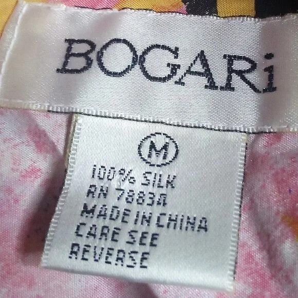Other Vintage Bogari Sun Pattern Silk Button Shirt Size M / US 6-8 / IT 42-44 - 3 Thumbnail