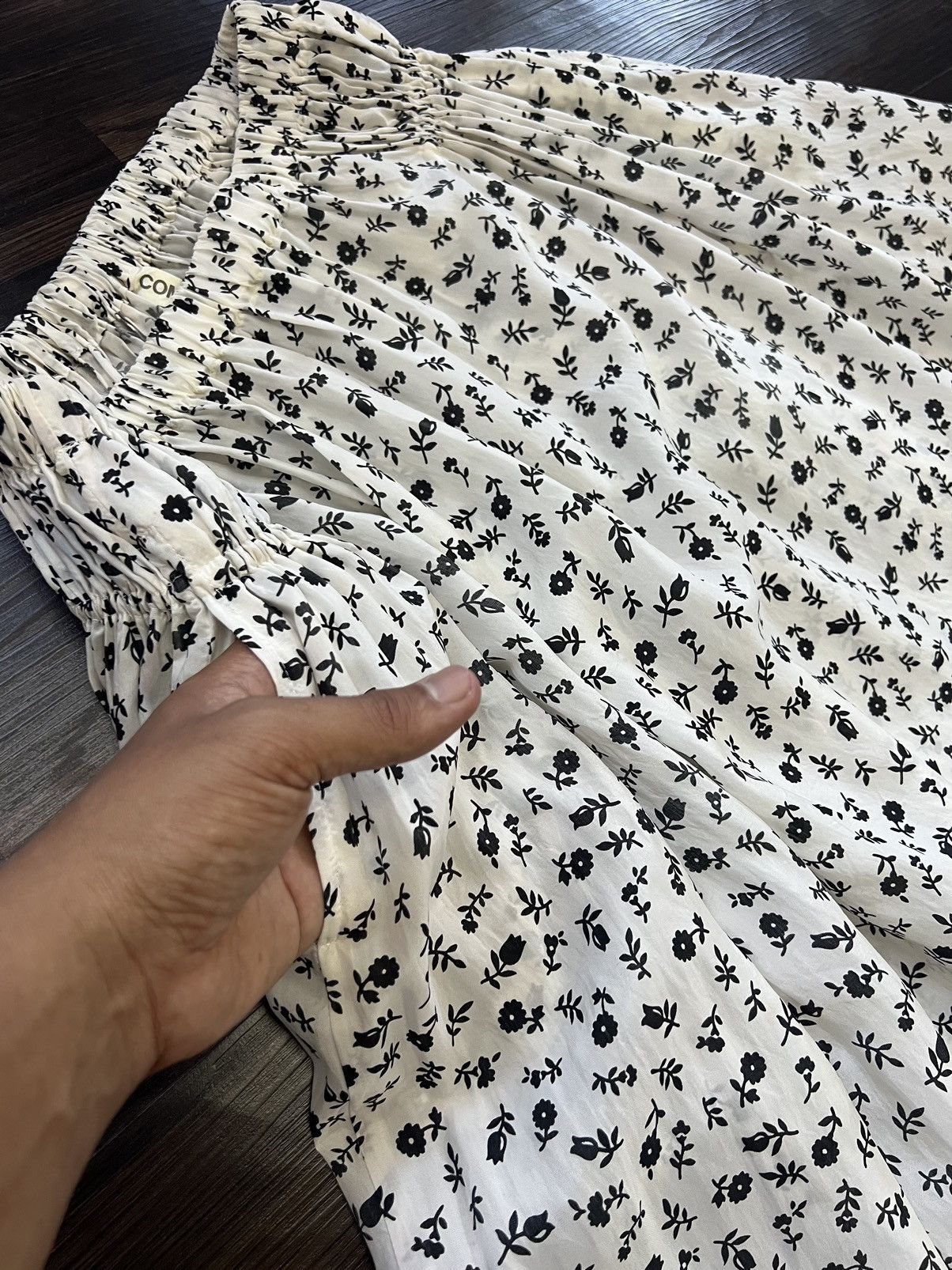 Comme des Garcons 🔥 Vintage Comme Des Garçons SS01/02 Harajuku Midi Skirt Size 33" - 4 Thumbnail