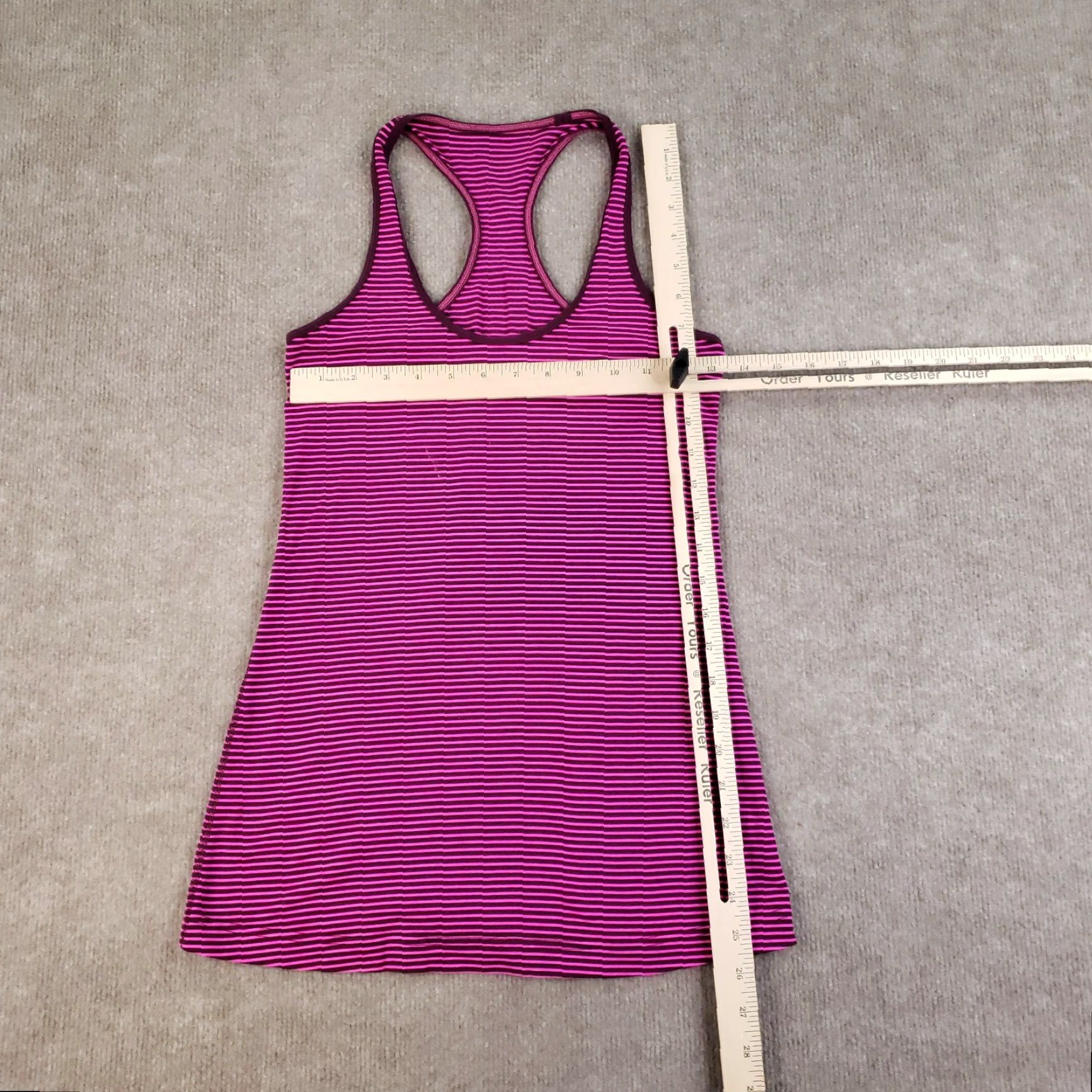 Lululemon Lululemon Tank Top Womens XS Pink Striped Lightweight Running Yoga Racerback Size S / US 4 / IT 40 - 2 Thumbnail
