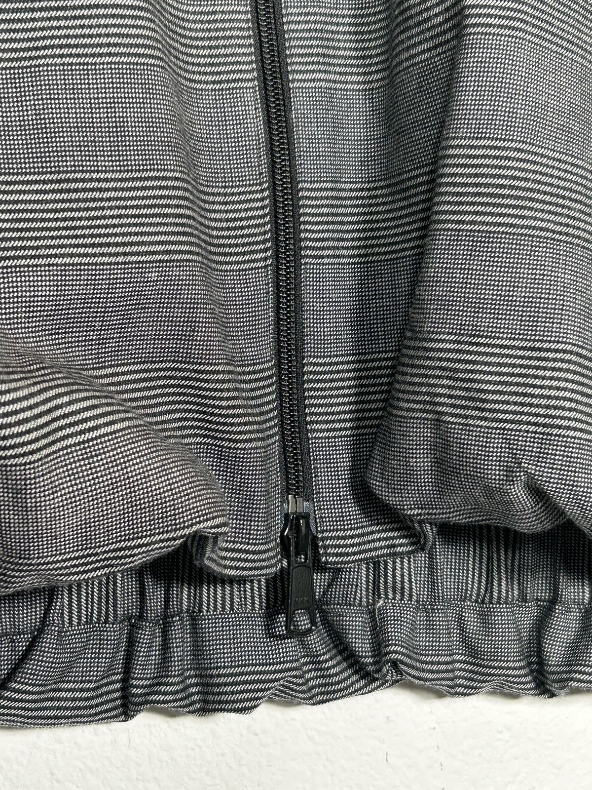 Sulvam FW23 Wool Plaid Gathered Ruched Jacket Size US M / EU 48-50 / 2 - 3 Thumbnail