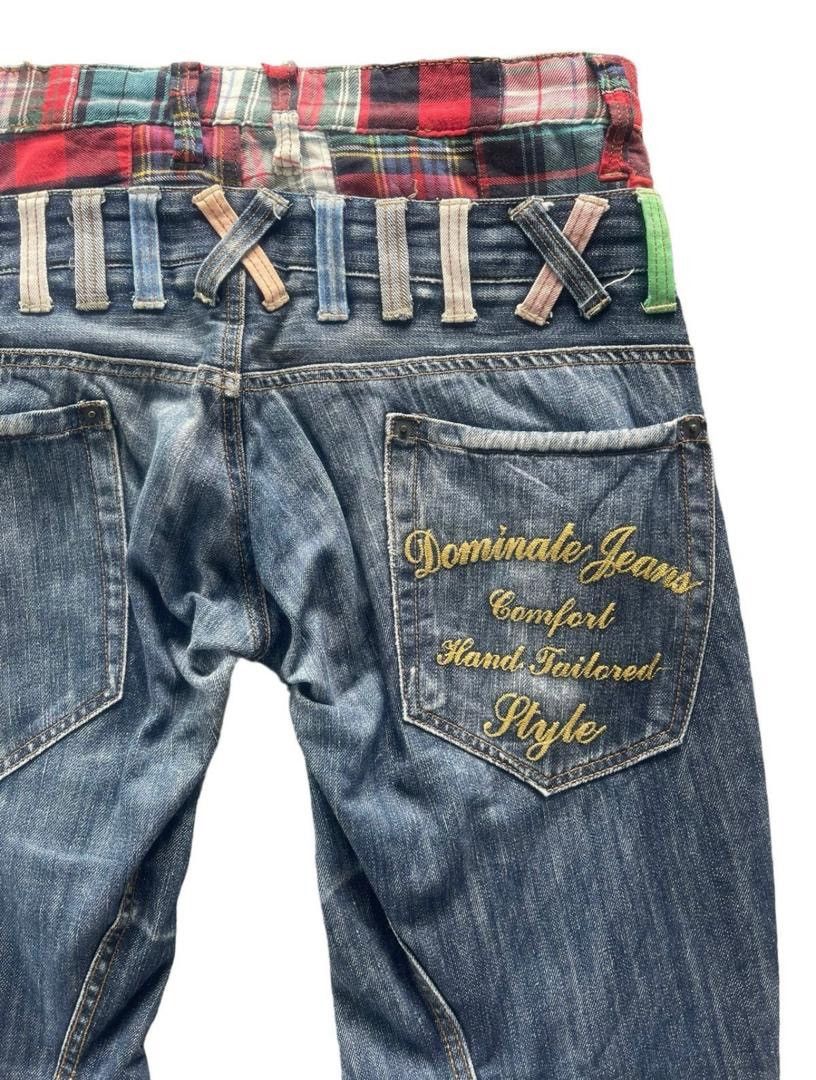 Japanese Brand Dominate Double Waist Streetwear Jeans Size US 34 / EU 50 - 6 Thumbnail