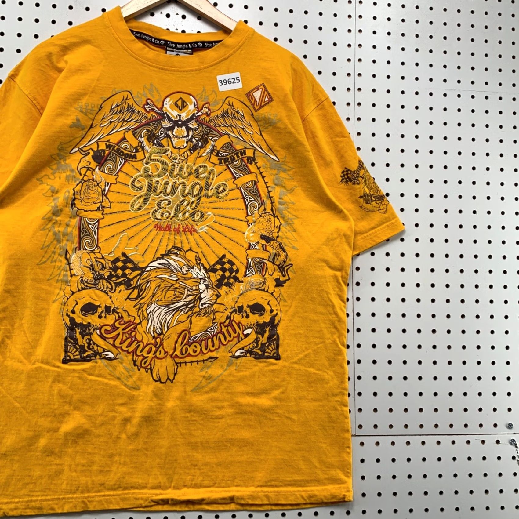 Affliction VINTAGE Y2K Affliction 5ive Jungle Shirt Mens XL Yellow Skill Gothic Size US XL / EU 56 / 4 - 5 Thumbnail