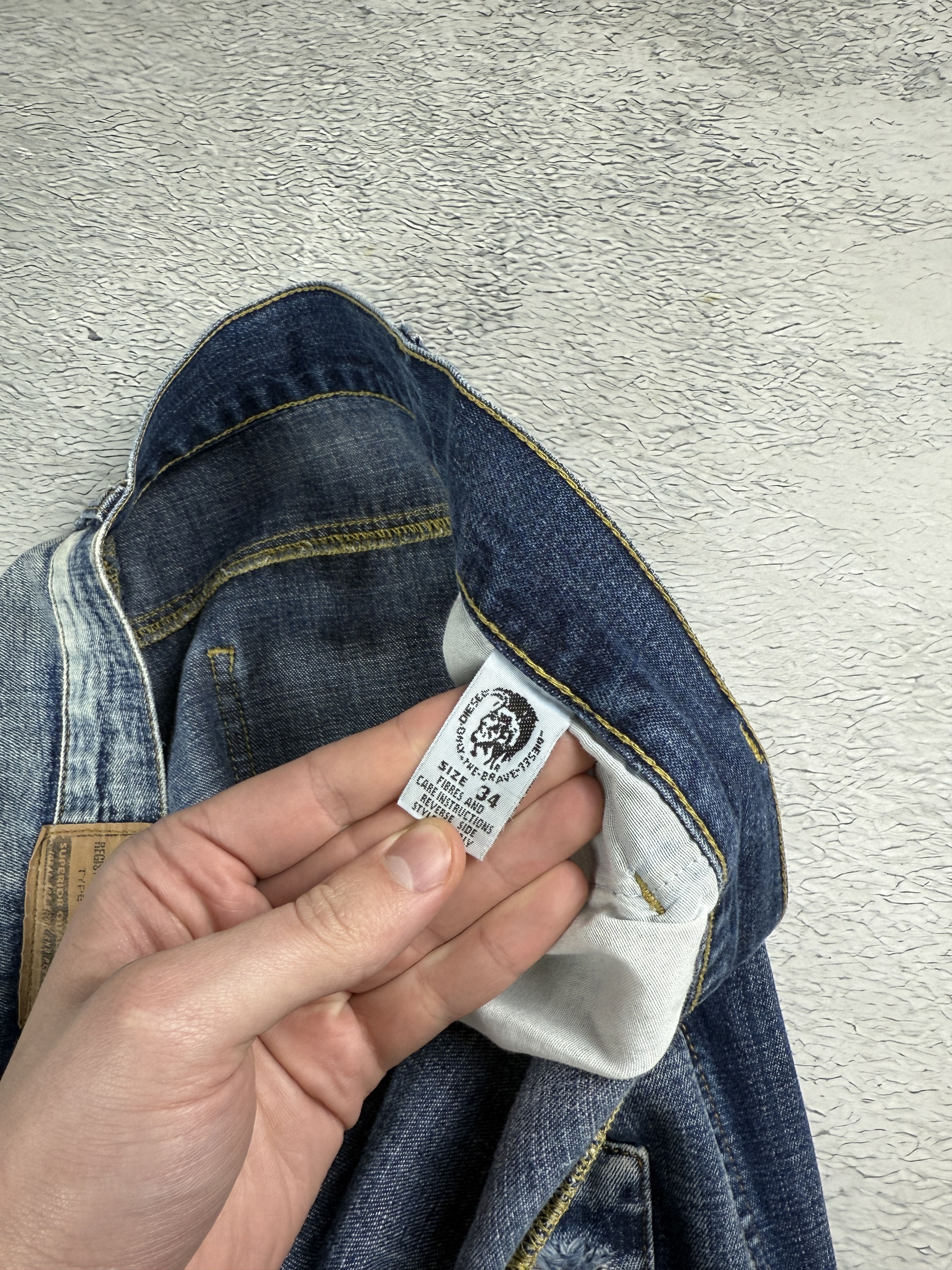 Diesel × JNCO × Japanese Brand Diesel Vintage Jeans Custom Distressed Denim Ripped Opium Size US 34 / EU 50 - 10 Thumbnail