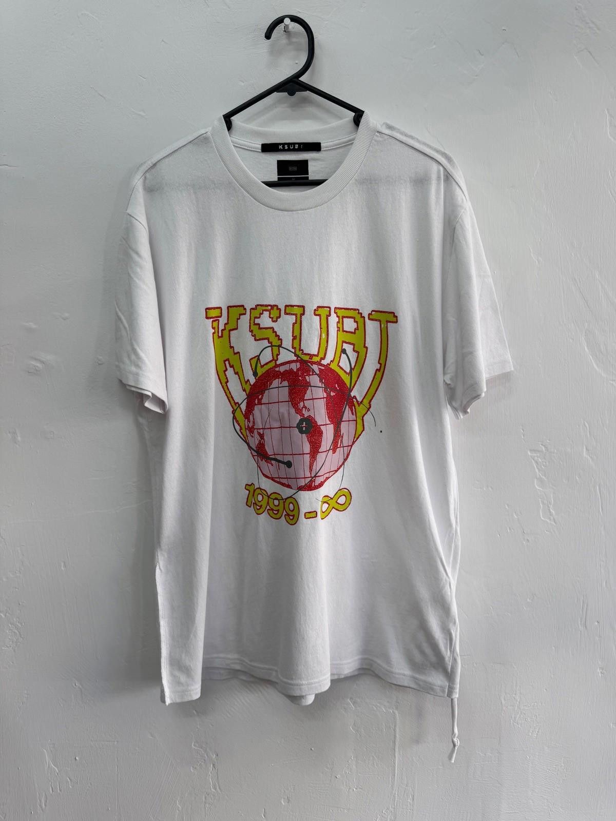 Ksubi new ksubi tee t-shirt top mens globe cycle kash white medium Size US M / EU 48-50 / 2 - 1 Thumbnail