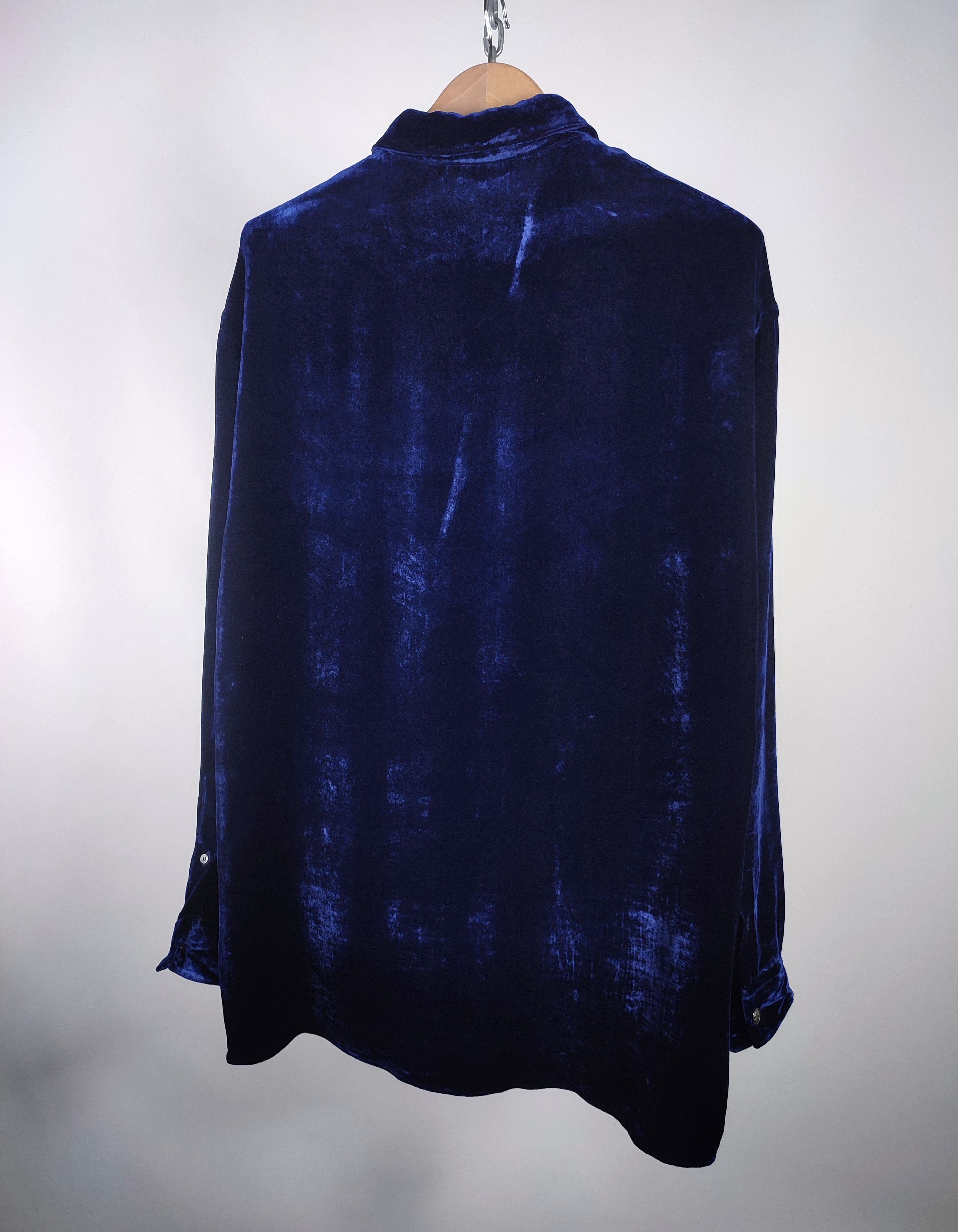 Versace Versace V2 Velour Silk Mesh Barocco Vintage Shirt Size US XL / EU 56 / 4 - 10 Thumbnail