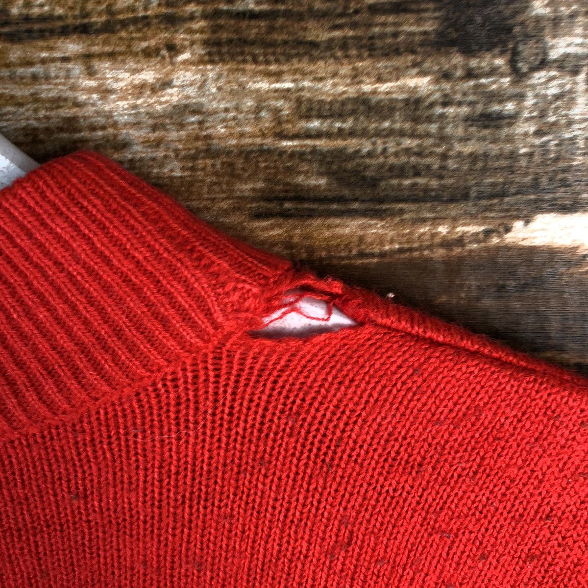 Homespun Knitwear × Japanese Brand Alpaca peru Red vintage Knitwear #A2189 Size M / US 6-8 / IT 42-44 - 16 Thumbnail