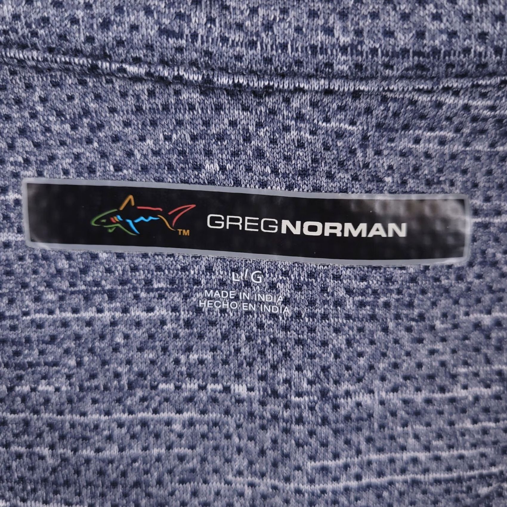 Vintage Greg Norman Sweater Mens Large Blue Quarter Zip Heather Golf Performance Size US L / EU 52-54 / 3 - 3 Thumbnail