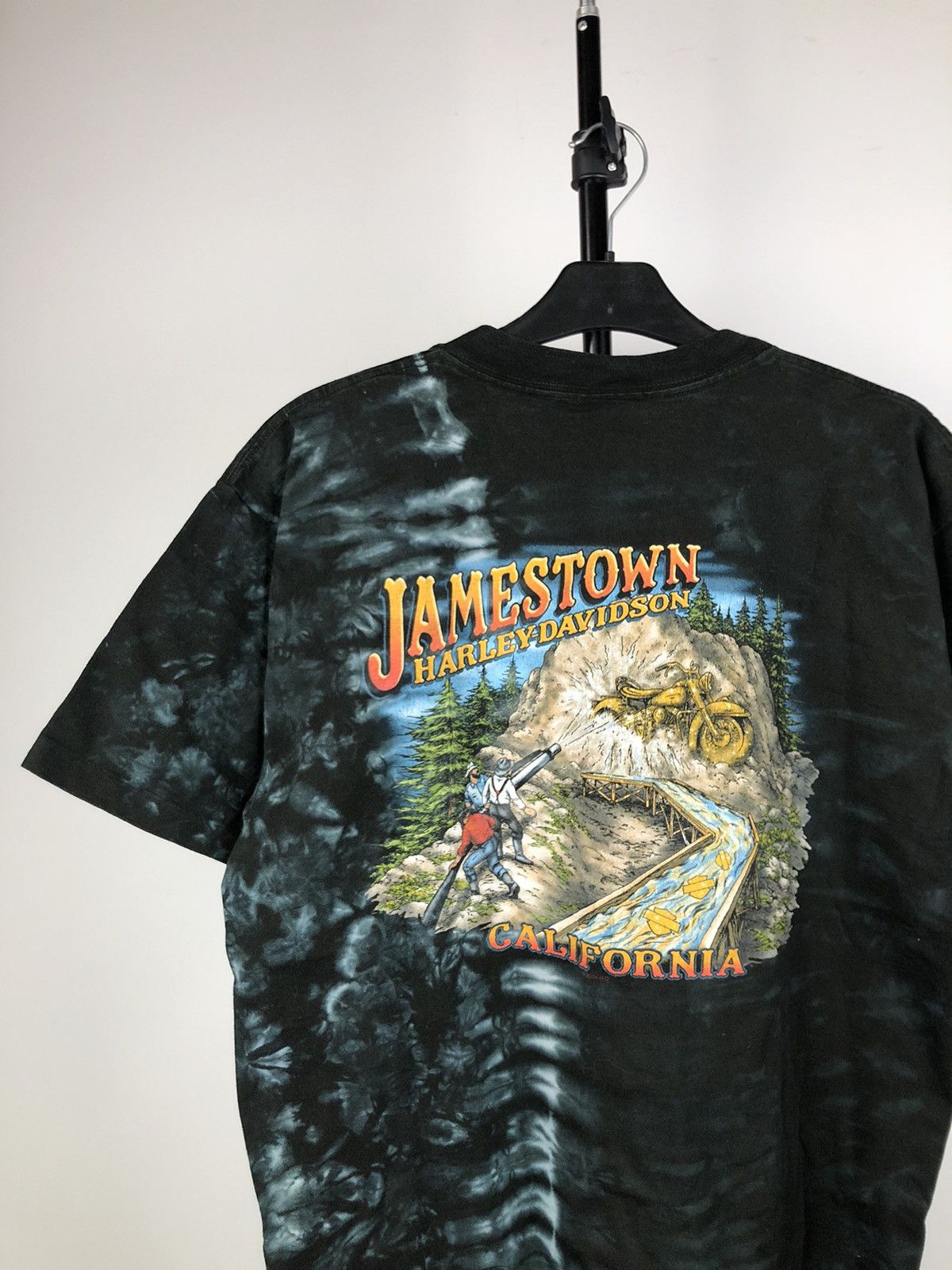 Harley Davidson Harley-Davidson Jamestown California Vintage Tie Die 2004 Size US M / EU 48-50 / 2 - 2 Thumbnail