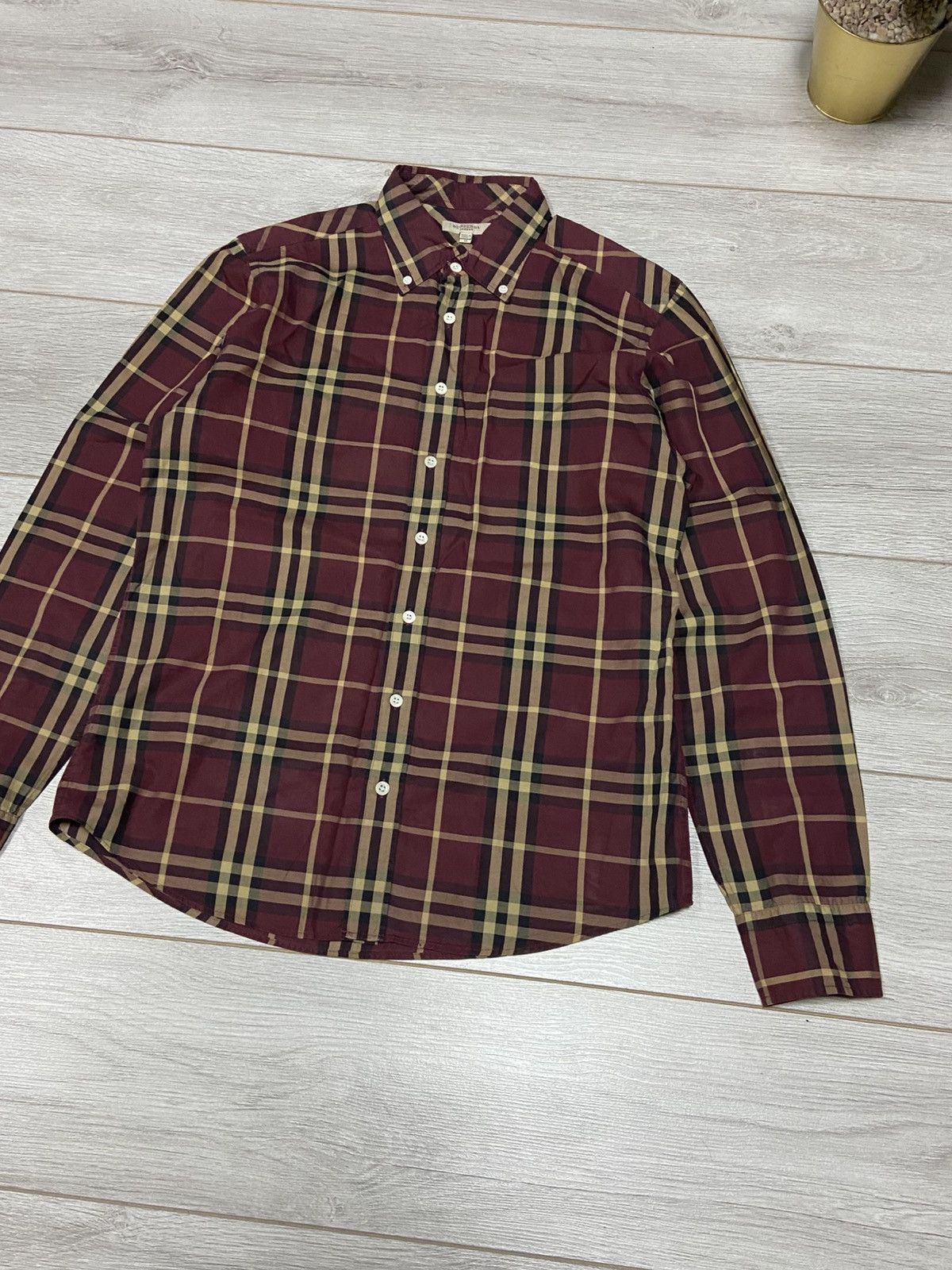 Burberry Burberry Brit shirt nova check overprint vintage Size US M / EU 48-50 / 2 - 2 Thumbnail