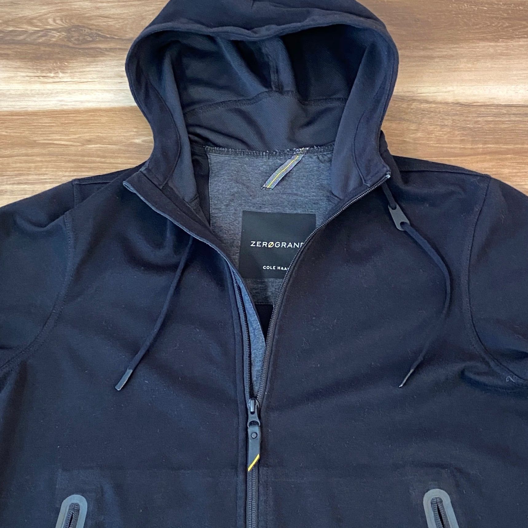 Cole Haan Cole Haan Zerogrand Hoodie Mens Small Black Full Zip Hooded Jacket Size US S / EU 44-46 / 1 - 2 Thumbnail