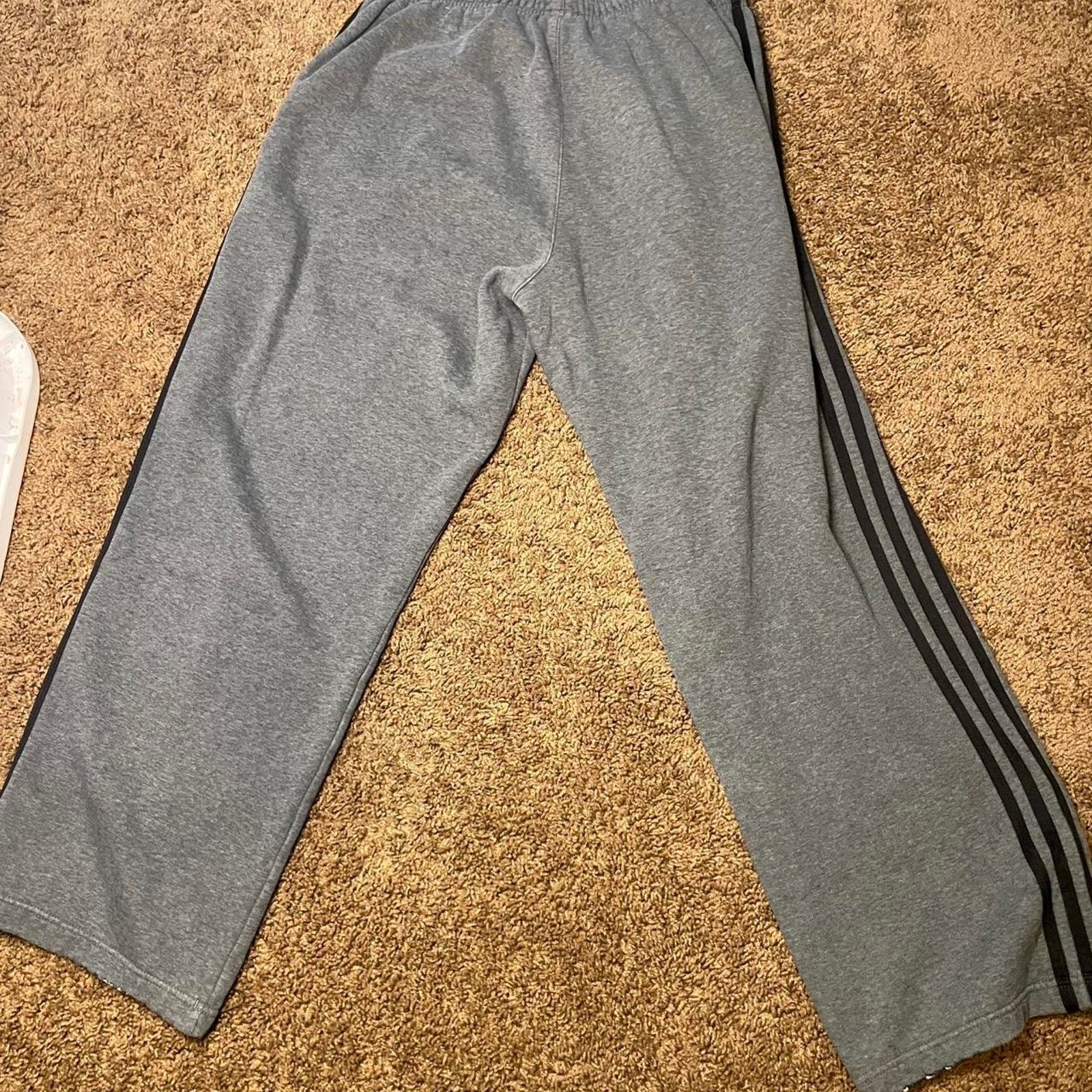 Adidas Grey and black Baggy adidas Size US 33 - 3 Thumbnail