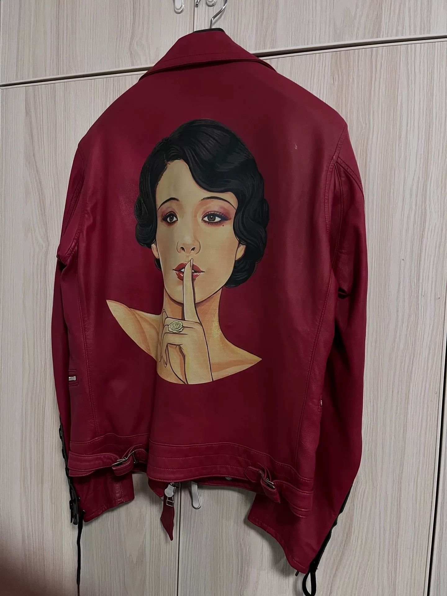 Yohji Yamamoto Yohji Yamamoto Leather Jacket with Artwork Size L / US 10 / IT 46 - 1 Preview