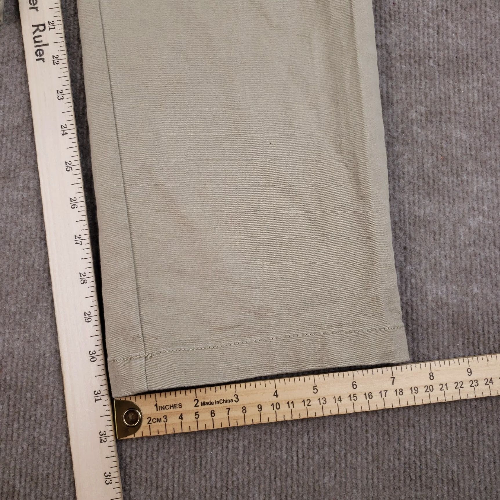 Izod IZOD Chino Pants Men 32x32 Beige Straight Leg Stretch Size US 32 / EU 48 - 3 Thumbnail