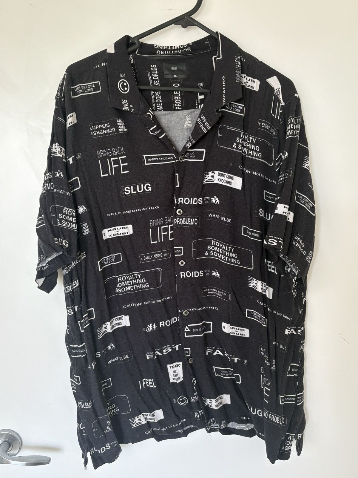 Ksubi Ksubi Short Sleeve Button Up Shirt Size US XL / EU 56 / 4 - 1 Thumbnail