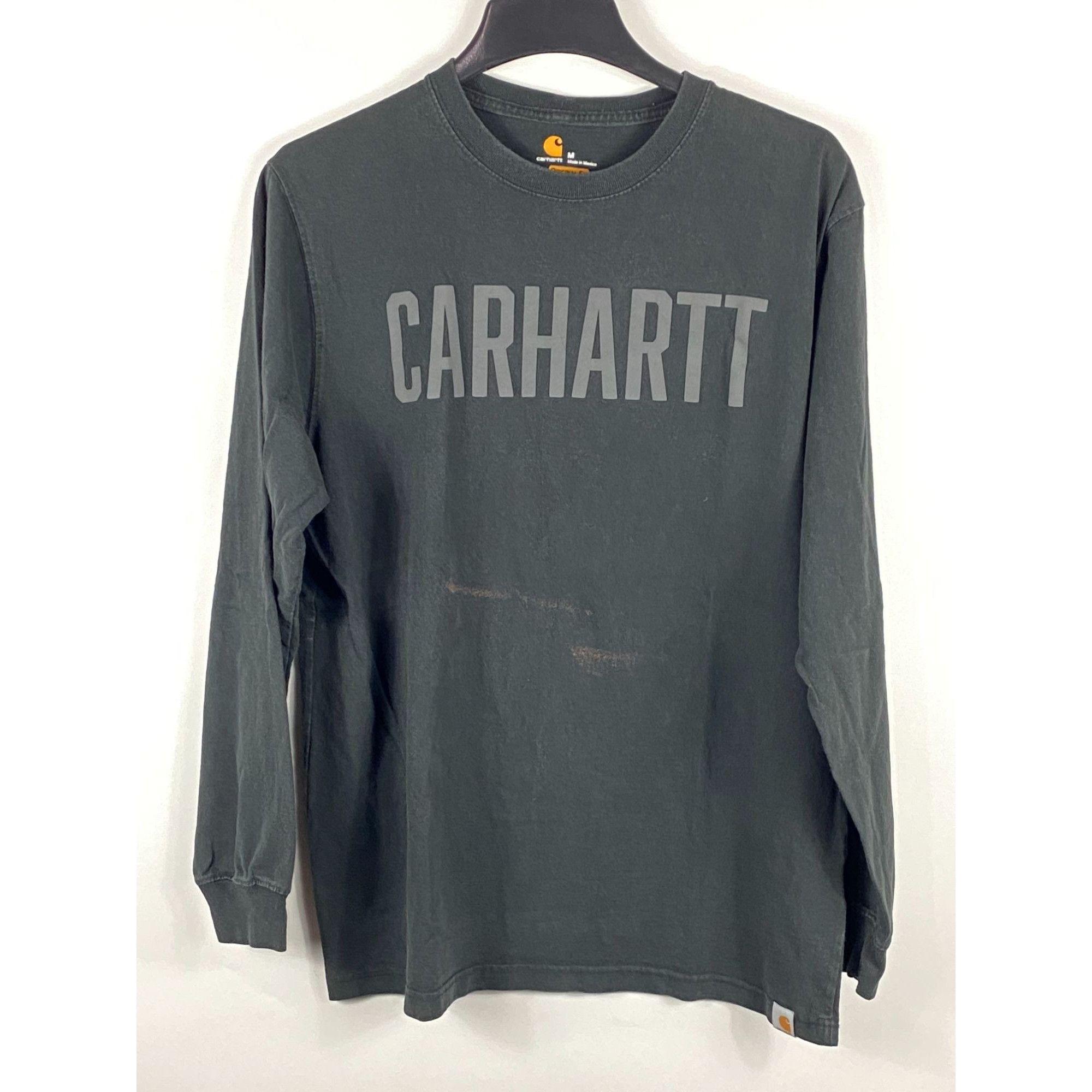 Carhartt Carhartt Spell Out Logo Long Sleeve Tee Shirt Black Medium F Size US M / EU 48-50 / 2 - 1 Thumbnail