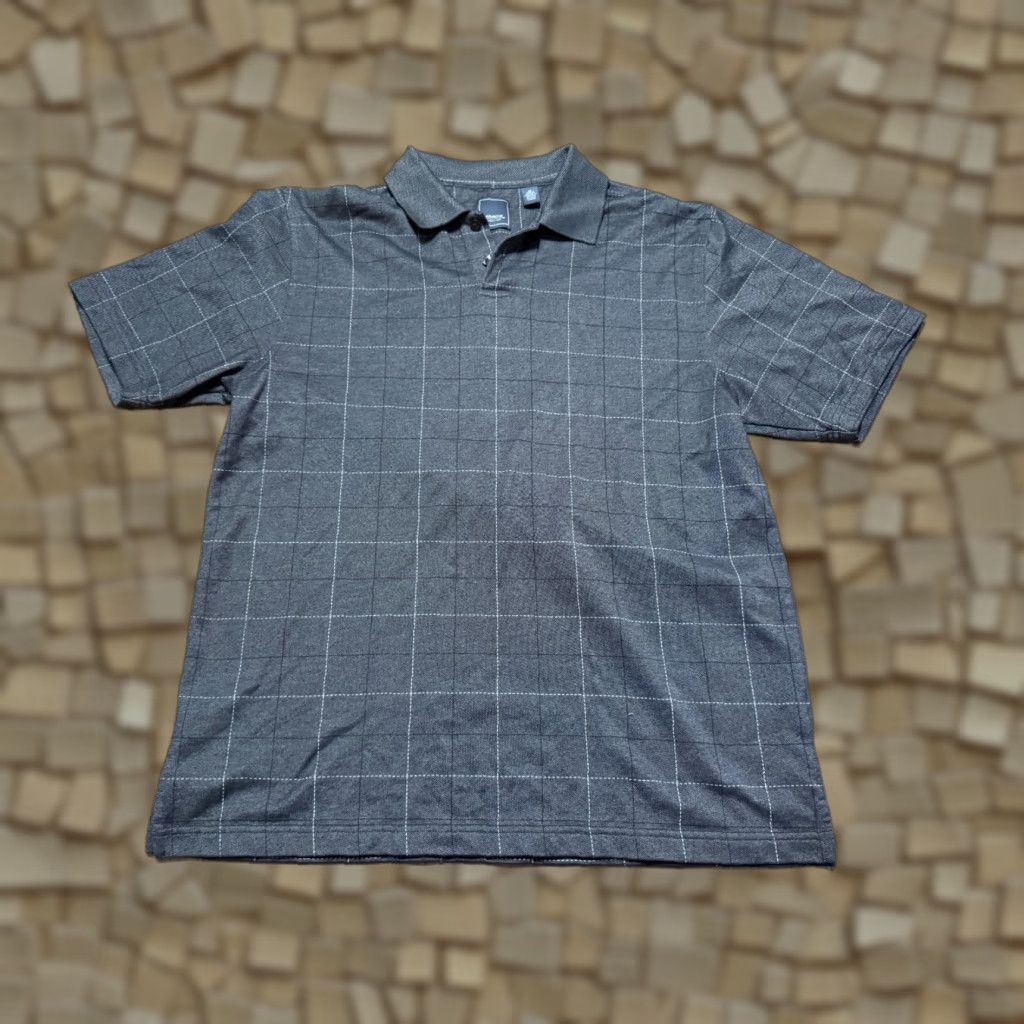 Arrow Arrow Shirt Men's Size Medium Grey White Short Sleeve Polo Shirt Size US M / EU 48-50 / 2 - 1 Thumbnail