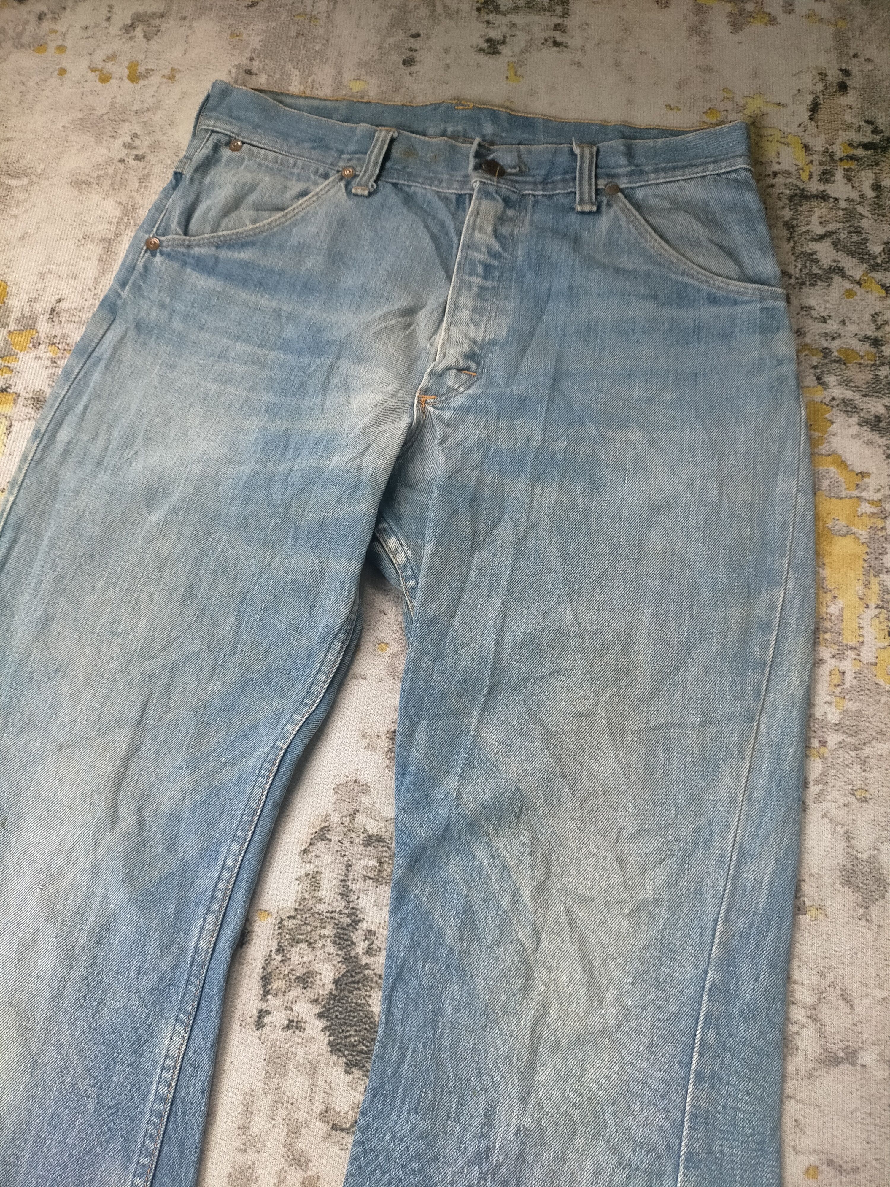 Levi's Rare Vintage 1960s Tuf Nut Flared Wash Jeans Size US 31 - 4 Thumbnail