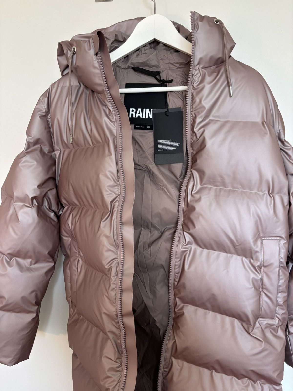 Rains Rains Alta Longer Puffer Jacket Size XS / US 0-2 / IT 36-38 - 3 Thumbnail