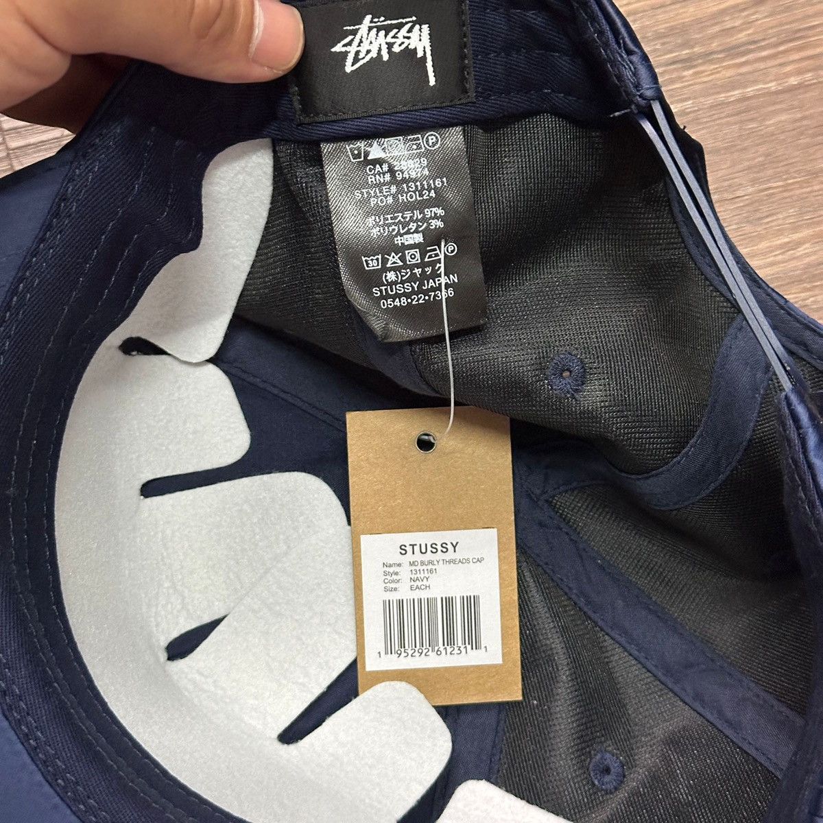 Stussy STUSSY MD BURLY THREADS CAP - NAVY Size ONE SIZE - 3 Thumbnail