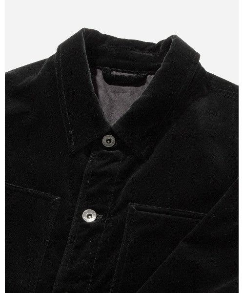 Saturdays NYC Harrison Velvet Trucker Jacket - Black Size US M / EU 48-50 / 2 - 2 Thumbnail