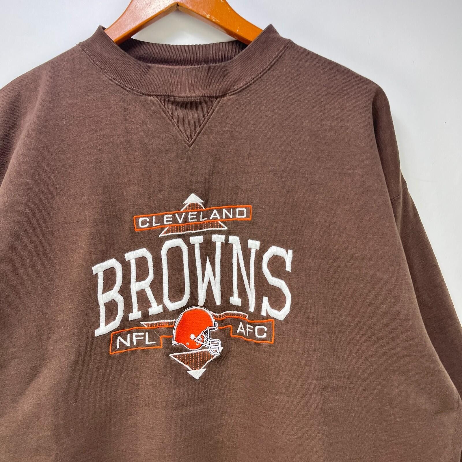 Lee Vintage 90s Lee Cleveland Browns Embroidered Sweatshirt XL Size ONE SIZE - 2 Thumbnail