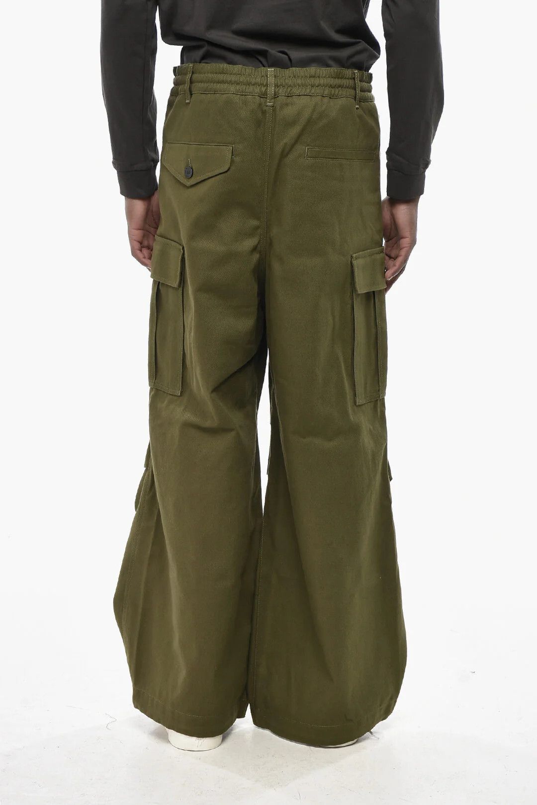 Marni og1mm0326 Cotton-Blend Cargo Pant in Military Green Size US 30 / EU 46 - 2 Thumbnail