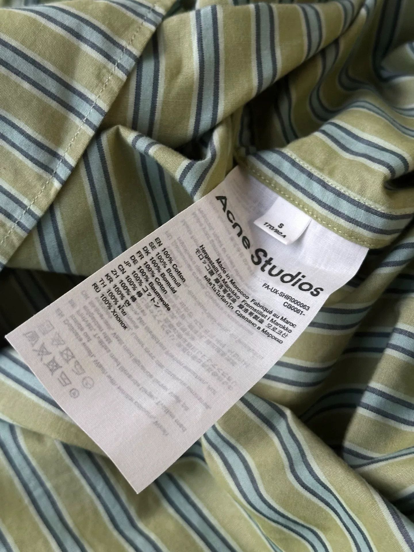 Acne Studios Acne Studios SS24 Vertical Stripe Shirt Size US S / EU 44-46 / 1 - 3 Thumbnail