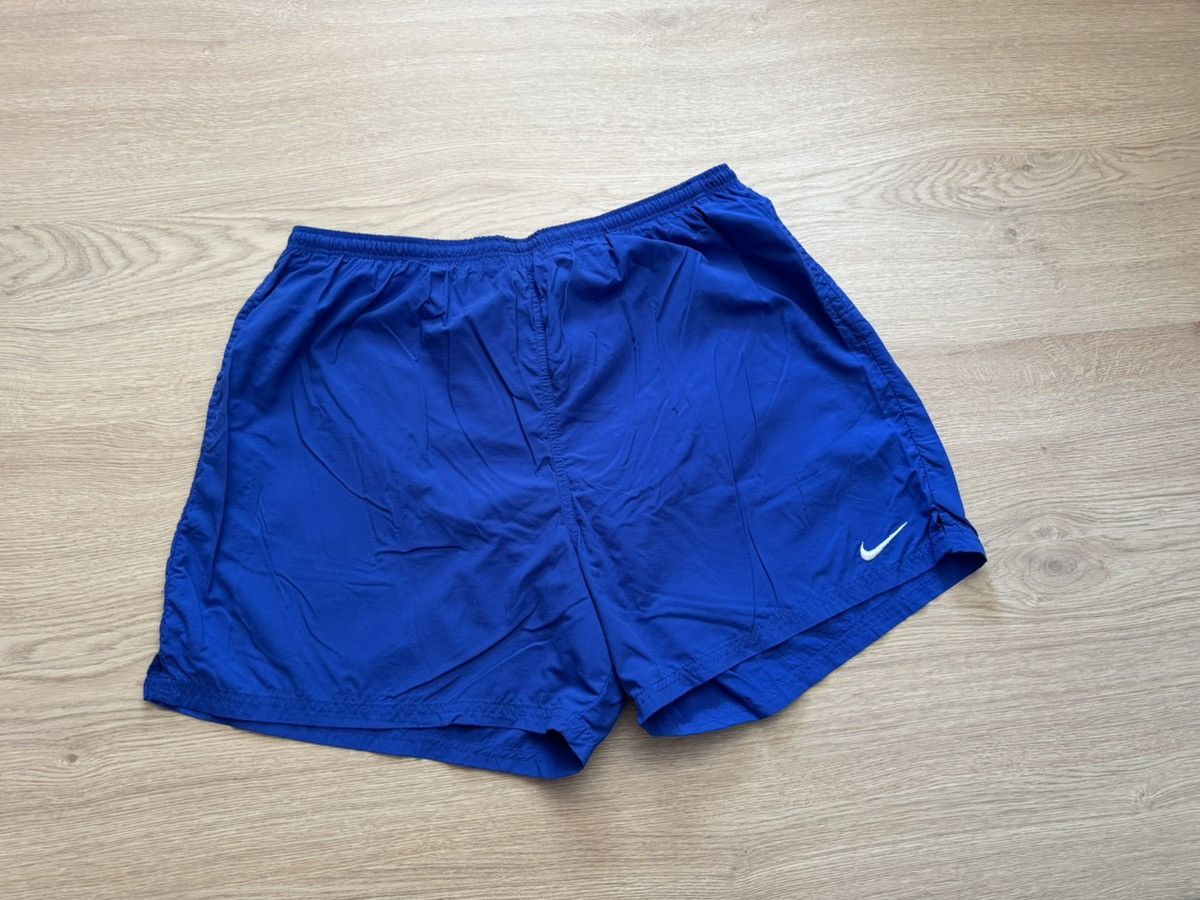 Vintage Vintage 00’s Nike Swim Blue Shorts Size US 36 / EU 52 - 1 Thumbnail