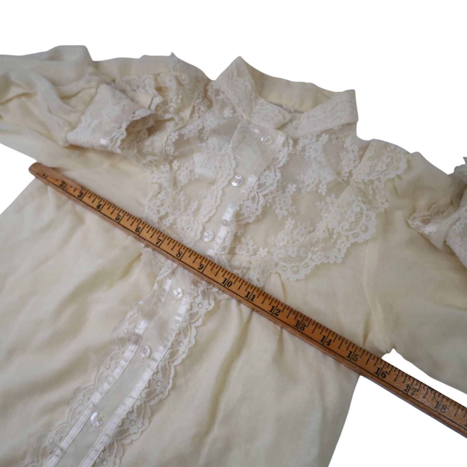 Vintage Vintage Gunne Sax Jessica's Gunnies Lace Button Up Shirt Size M / US 6-8 / IT 42-44 - 9 Thumbnail