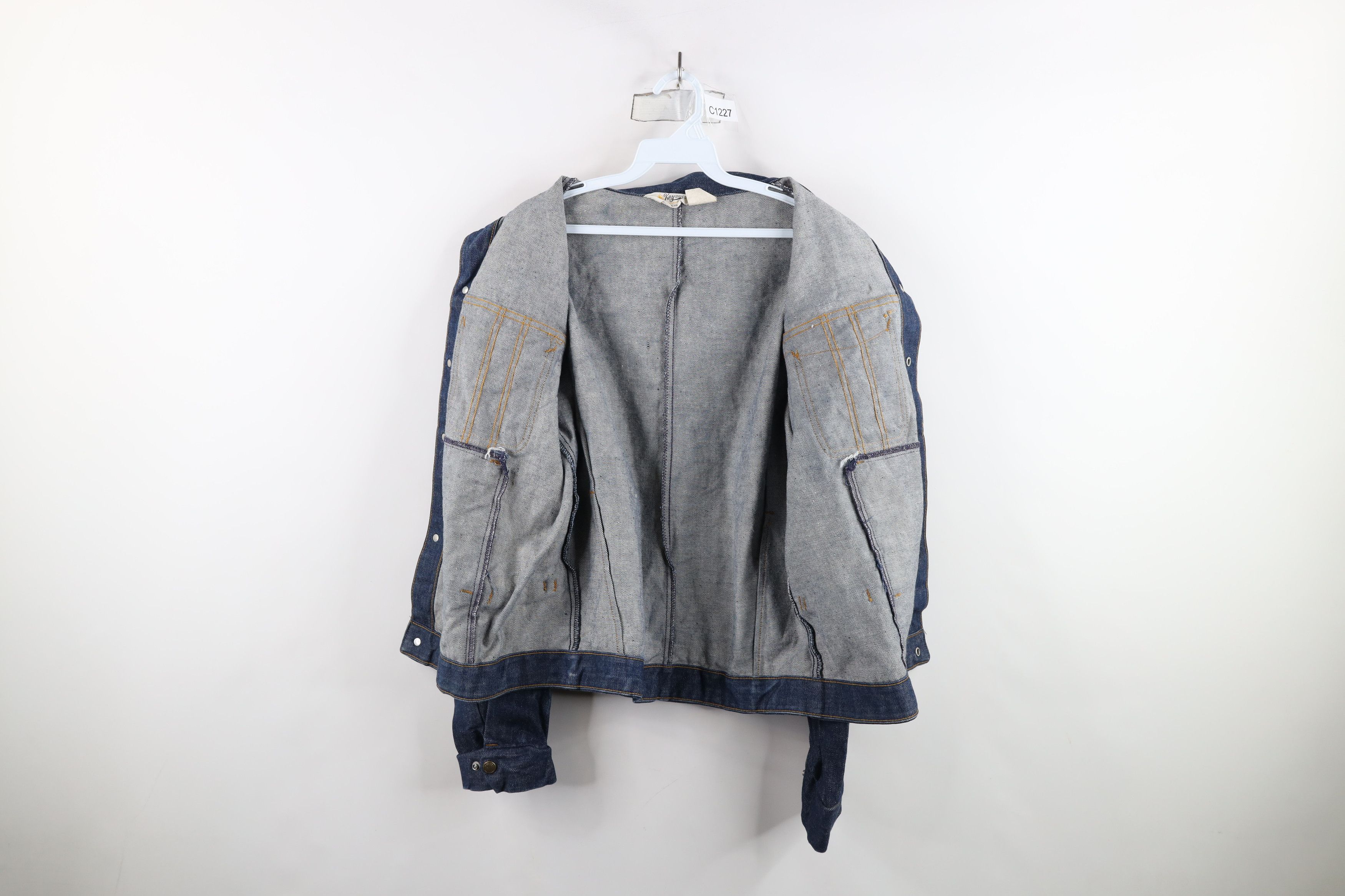 Vintage Vintage 60s Streetwear Buckle Denim Jean Trucker Jacket USA Size US XL / EU 56 / 4 - 11 Thumbnail