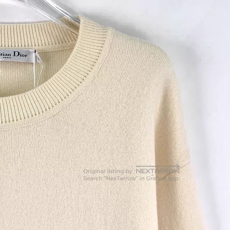 Dior Dior Beige striped cashmere round-neck long-sleeved knitwe Size XXS / US 00 / IT 34 - 3 Thumbnail