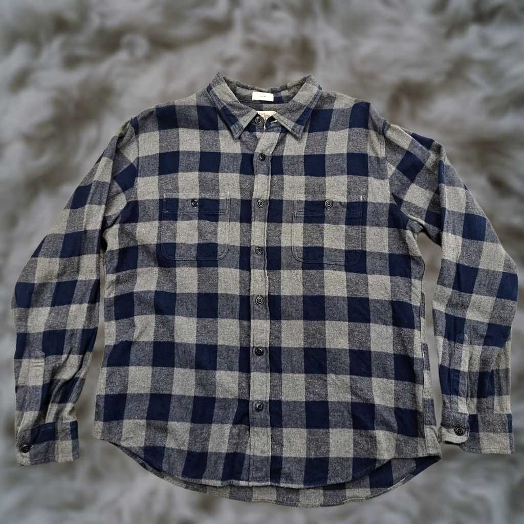 J.Crew J.CREW Shirt Mens Large Blue Plaid Slim Fit Long Sleeve Button-Up Size US L / EU 52-54 / 3 - 1 Thumbnail